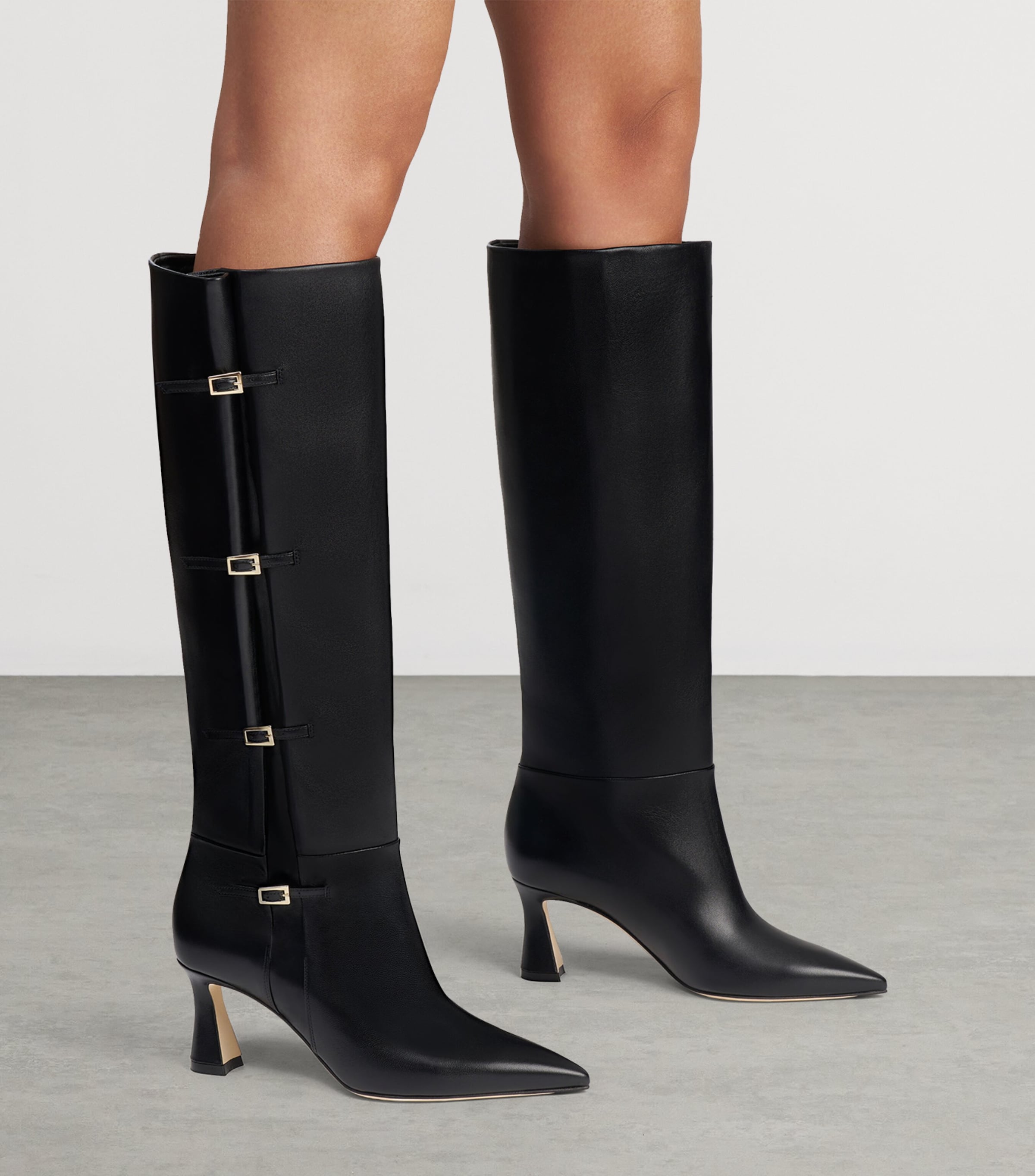 Malone Souliers Nappa Leather Nolan Knee-High Boots 70 Black Image 2