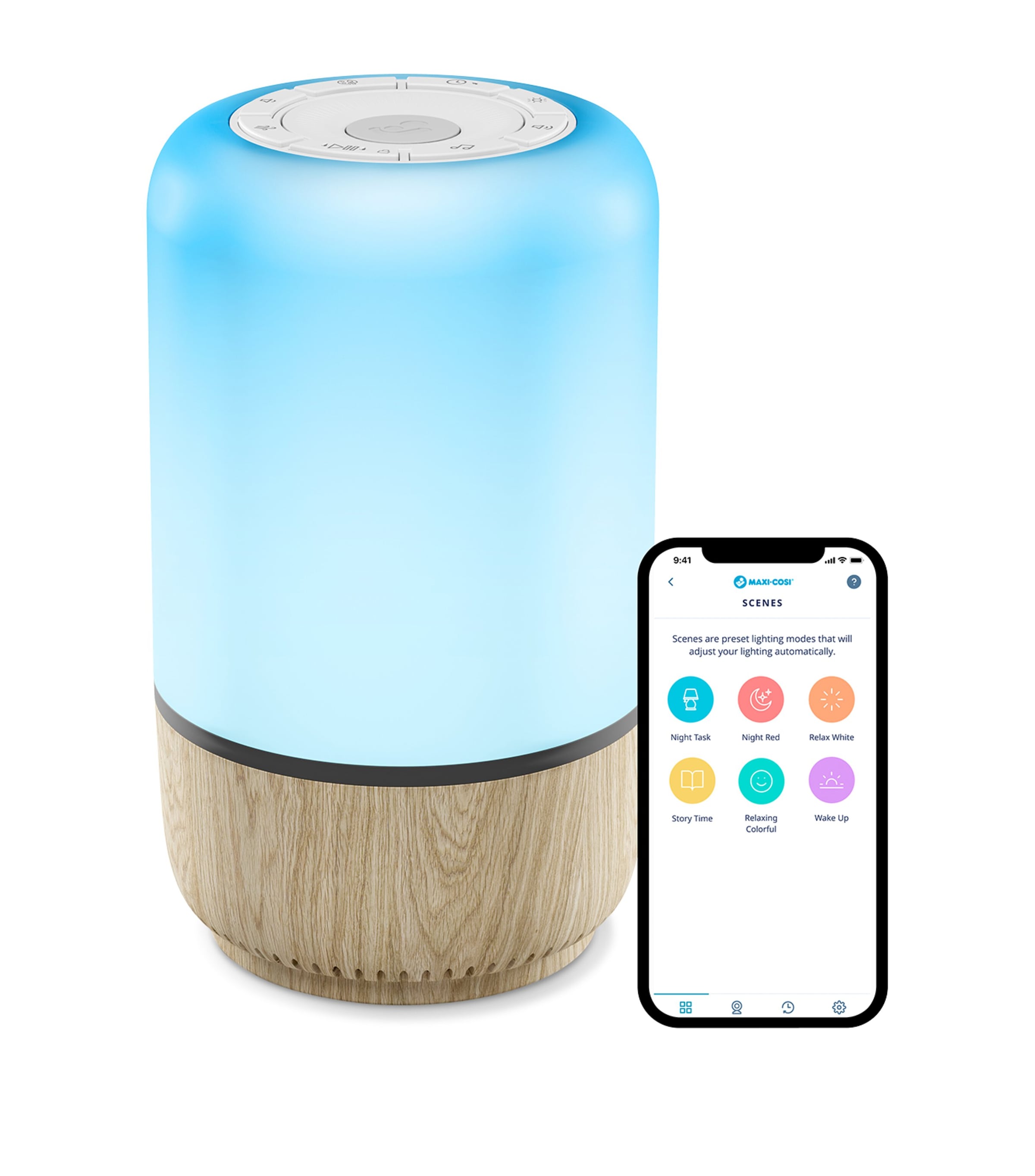 Soothe Light & Sound Night Light WHITE Image 8