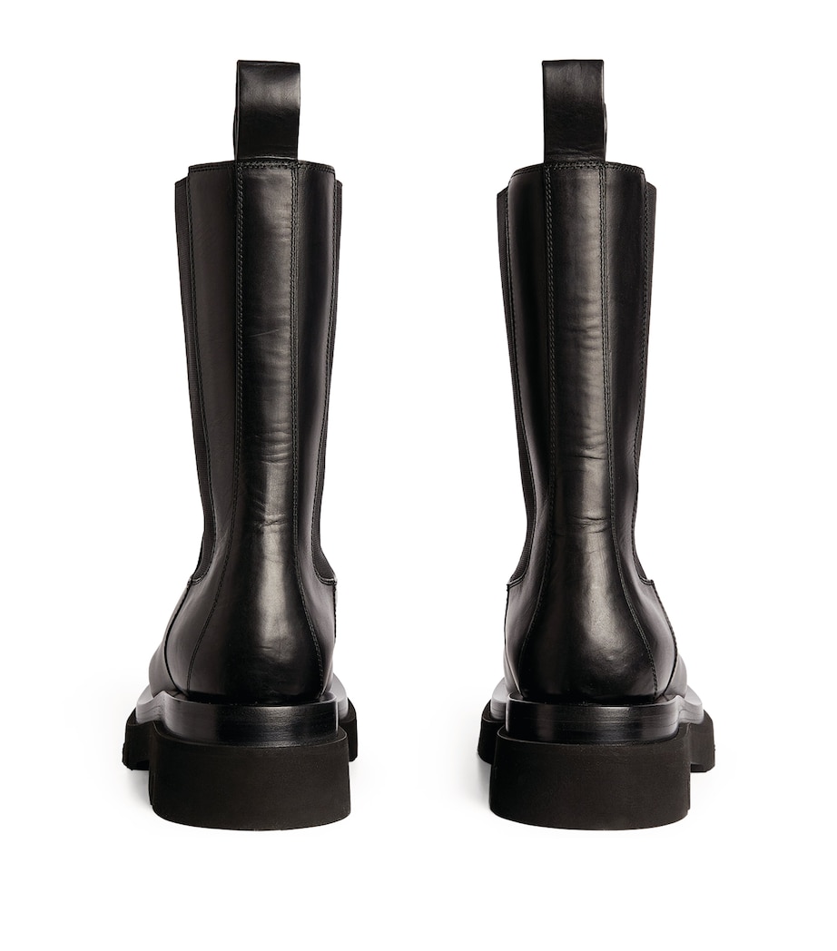 Leather Lug Boots NERO/NERO Image 3