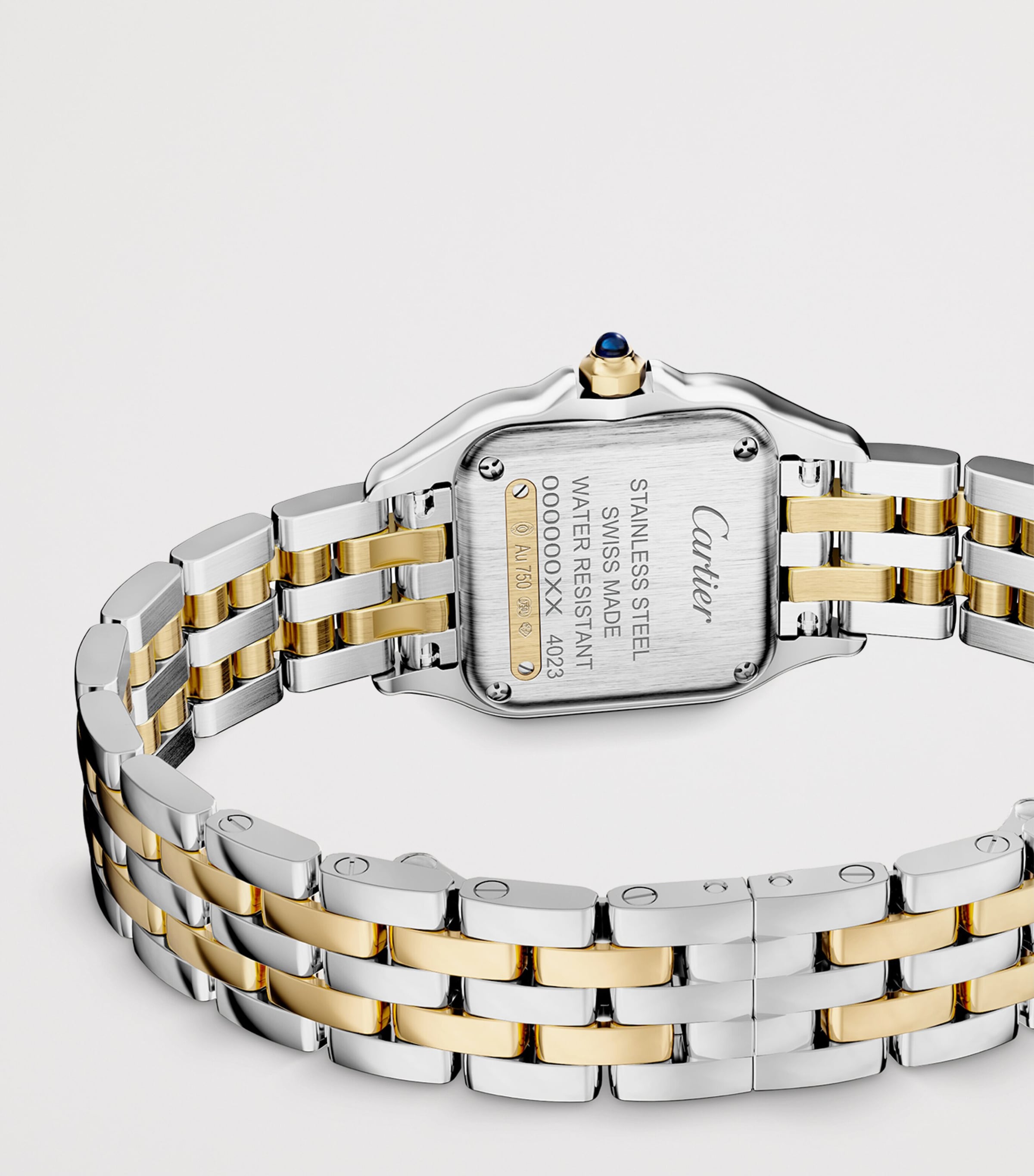 Cartier Small Yellow Gold and Stainless Steel Panthère de Cartier Watch 23mm Silver Image 6