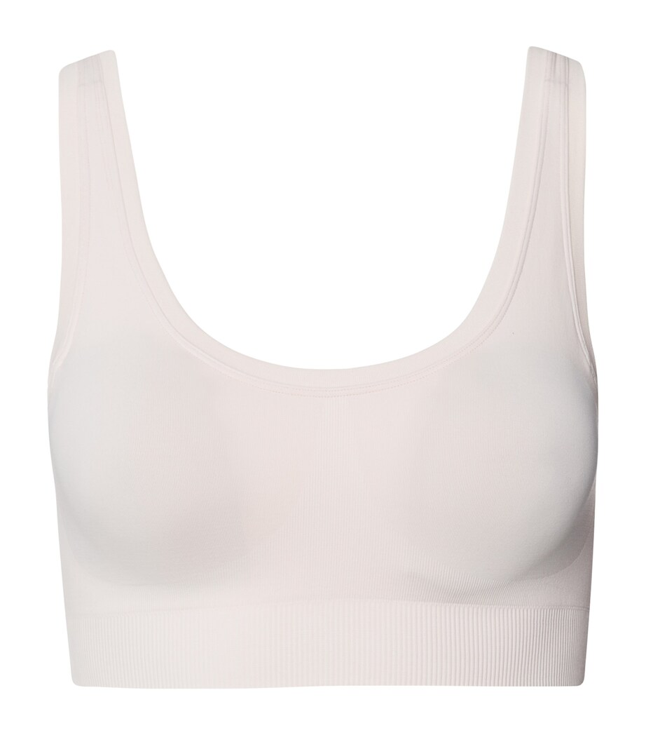 Hanro Womens Touch Feeling Padded Crop Top Melon Soda Image 1