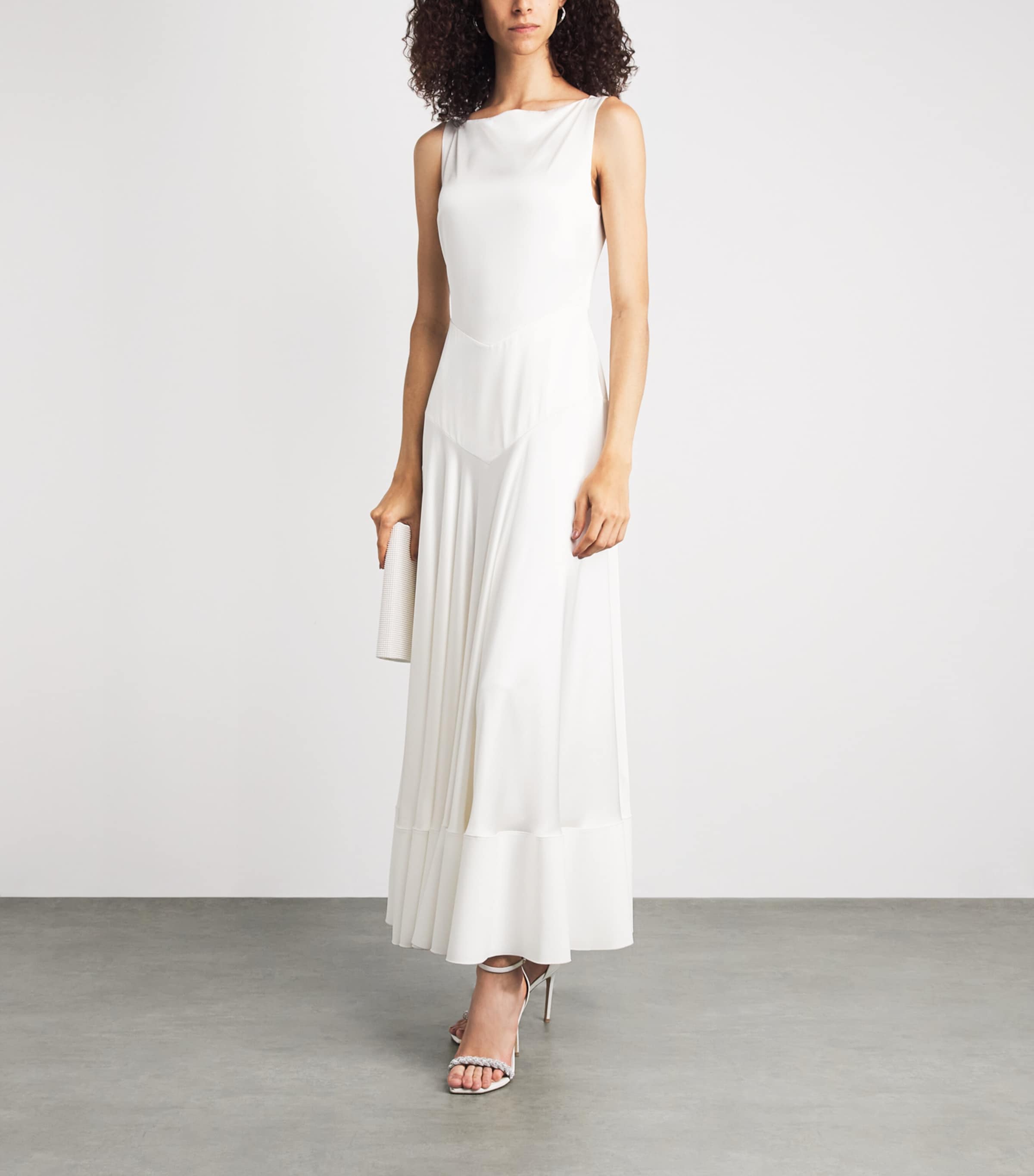 Roksanda Womens Silk Munir Maxi Dress Ivory Image 2