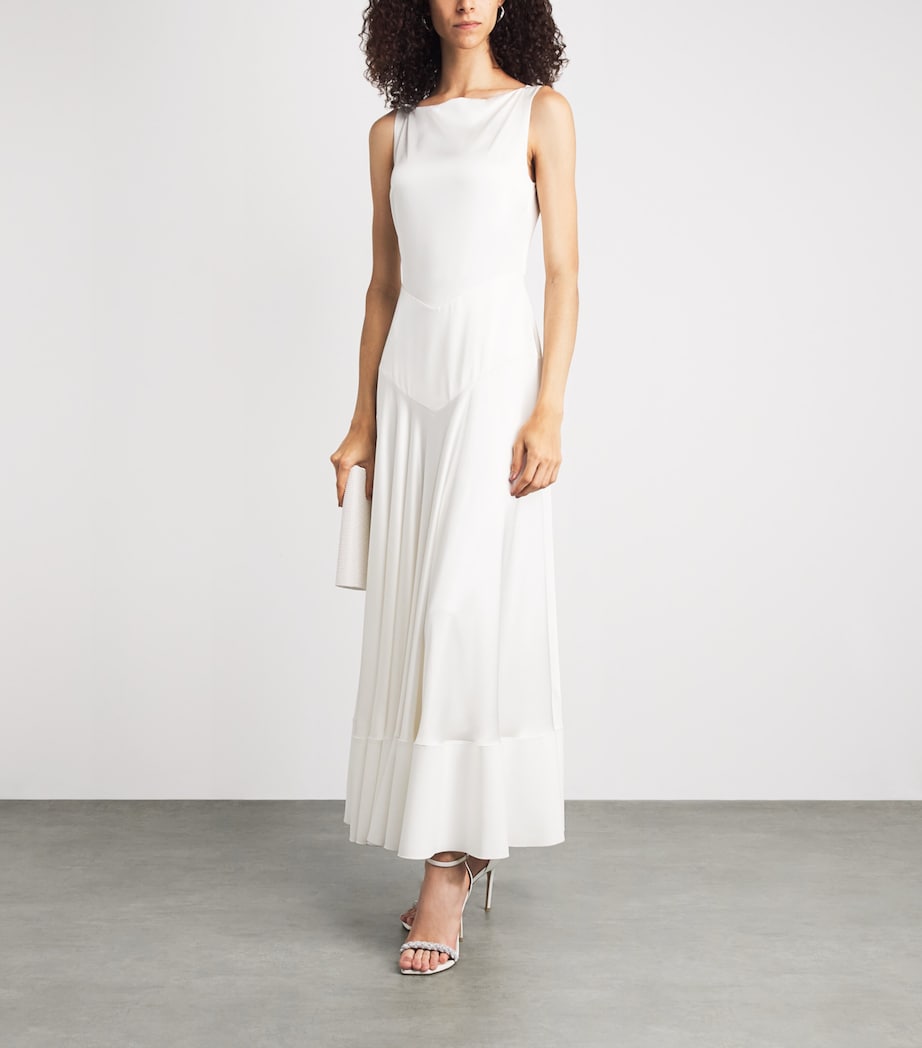 Roksanda Womens Silk Munir Maxi Dress Ivory Image 2