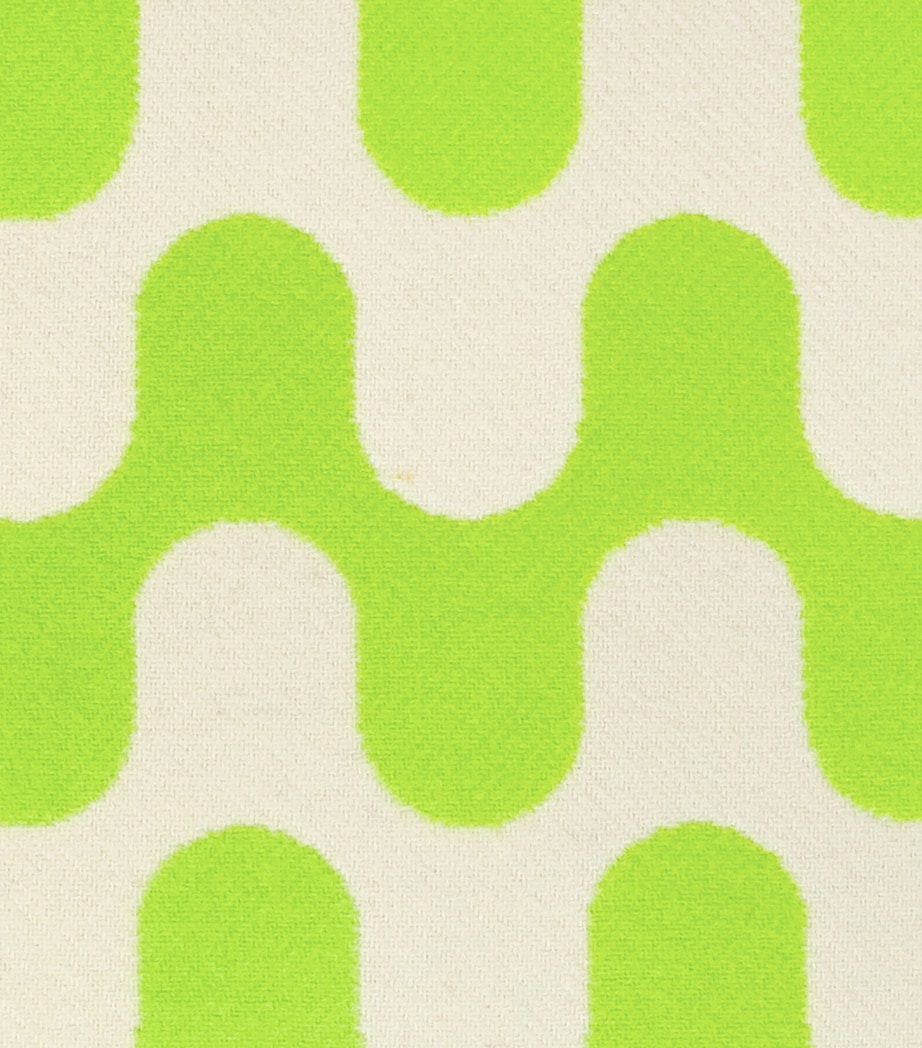 Wool Modernism Throw (135cm x 220cm) 6E40 - BRIGHT LIME/C Image 5