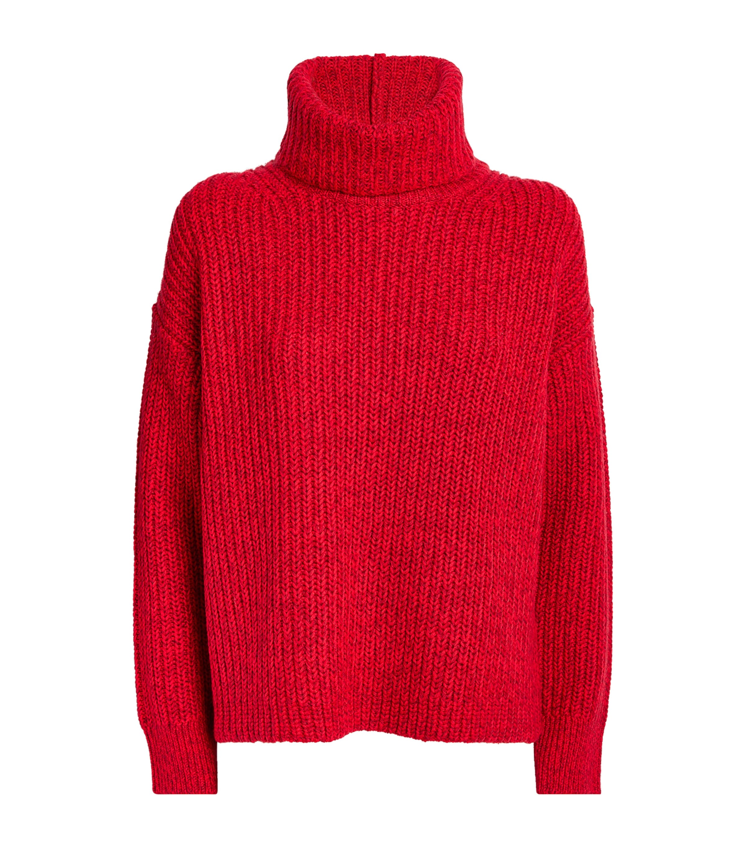 Shop Alice And Olivia Detachable Collared Sweater In Red