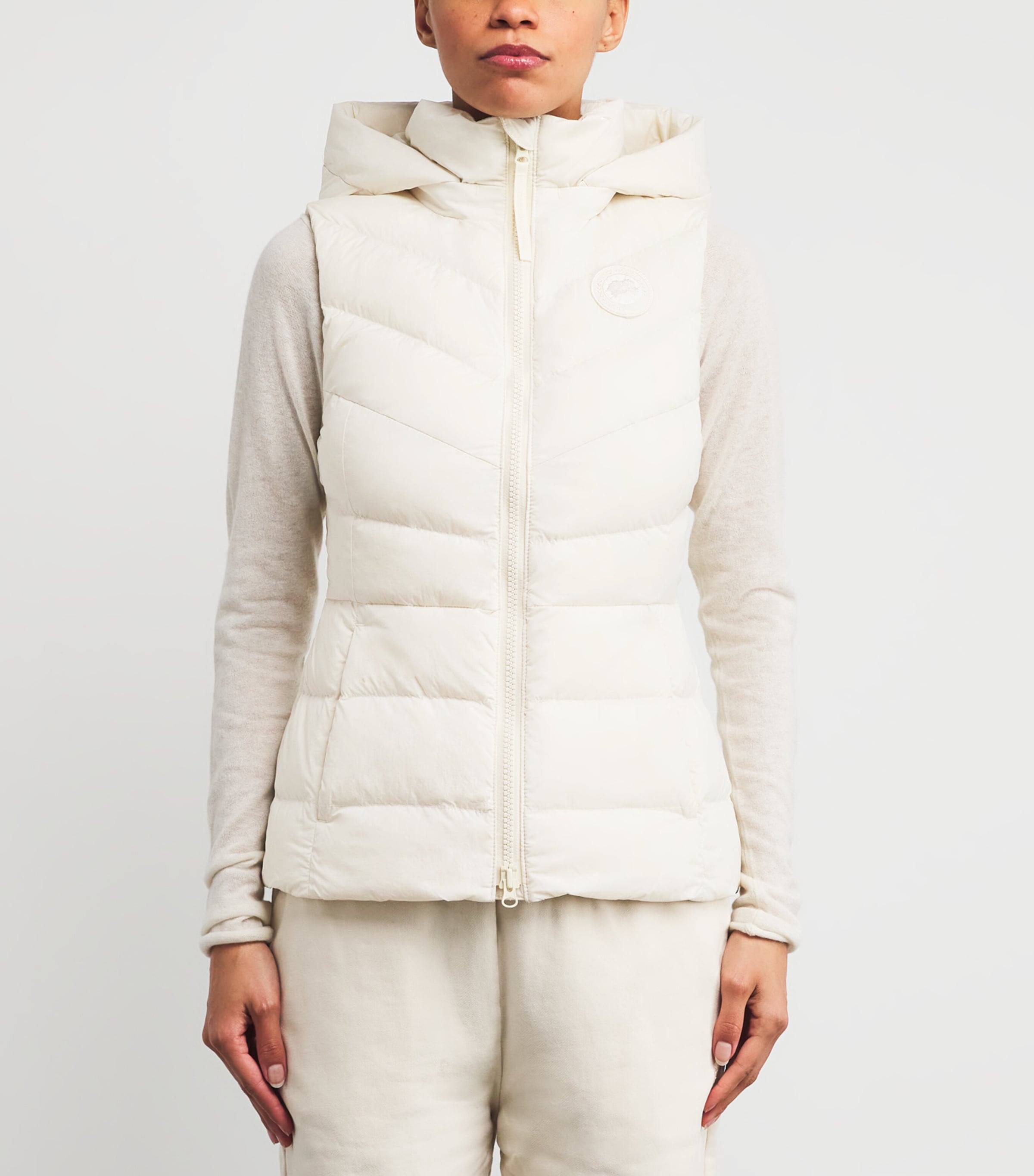 Water-Repellent Down Clair Gilet 9314LINEN-LIN Image 3