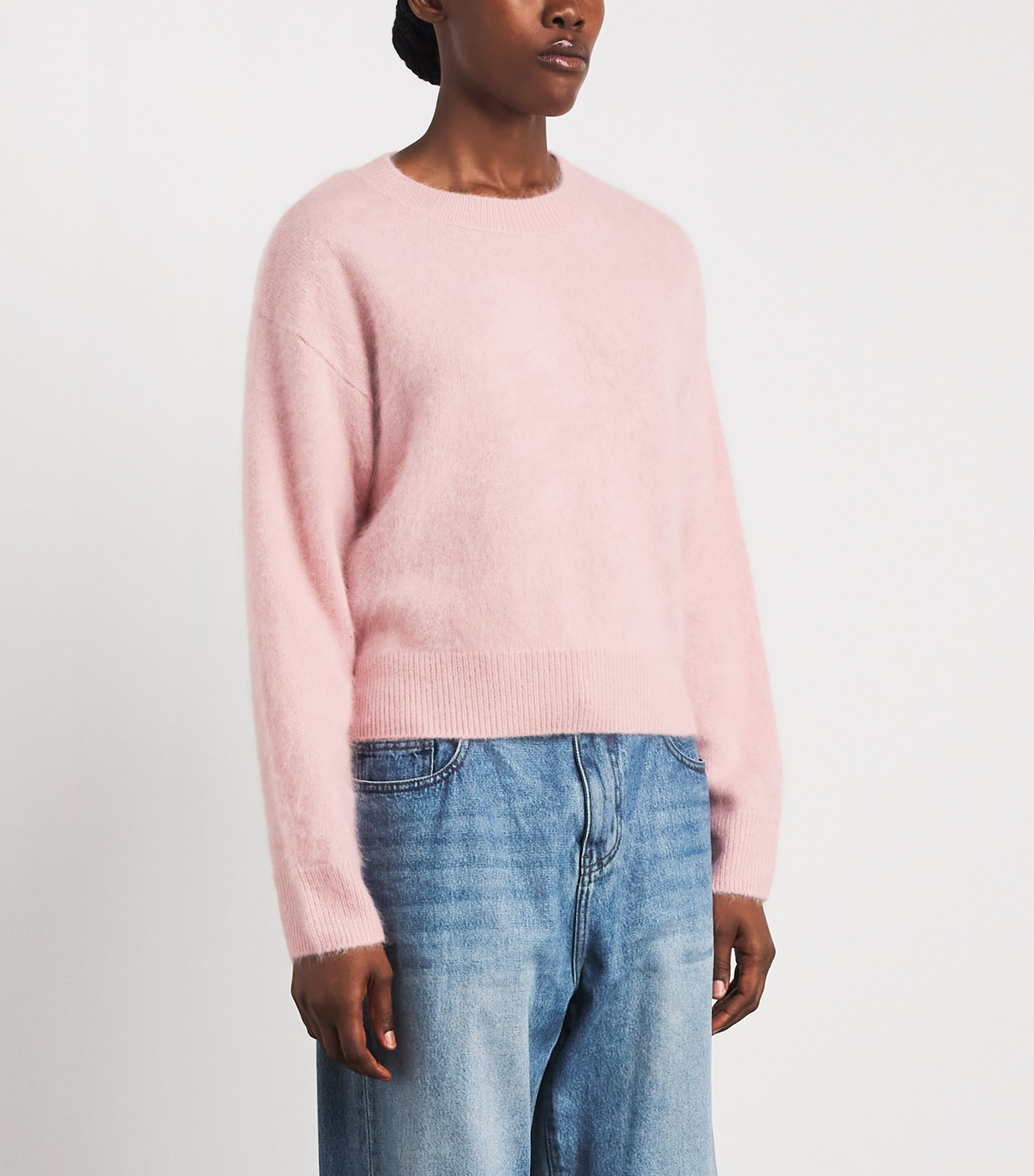 Rag & Bone Womens Brushed Cashmere Jada Sweater Pink Image 4