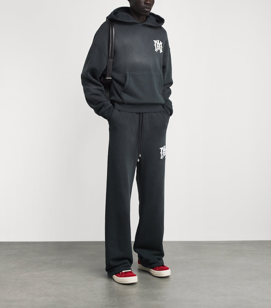 AMIRI Mens Cotton Hollywood Sweatpants Black Image 2