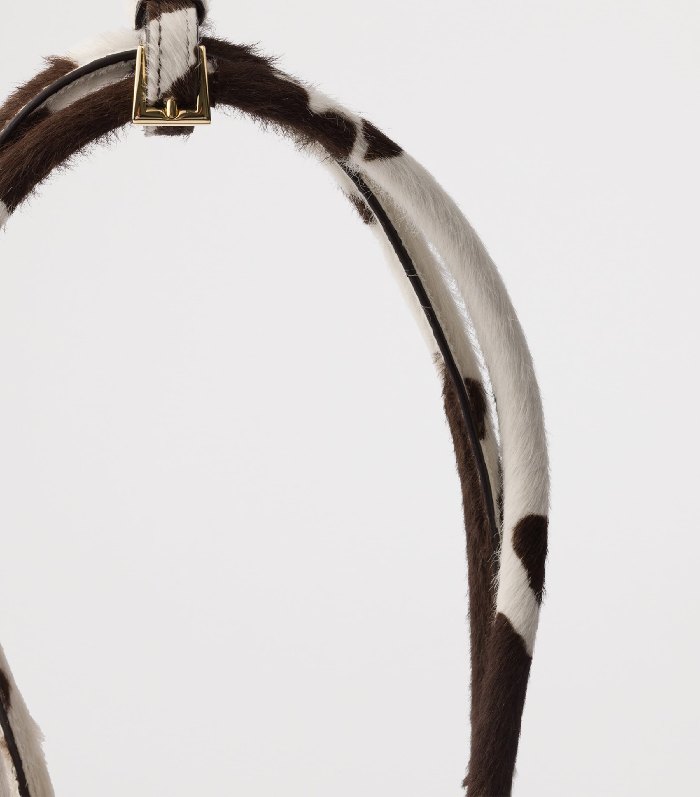 Medium Calf Hair Printed Bonnie Top-Handle Bag F0G3N Image 5