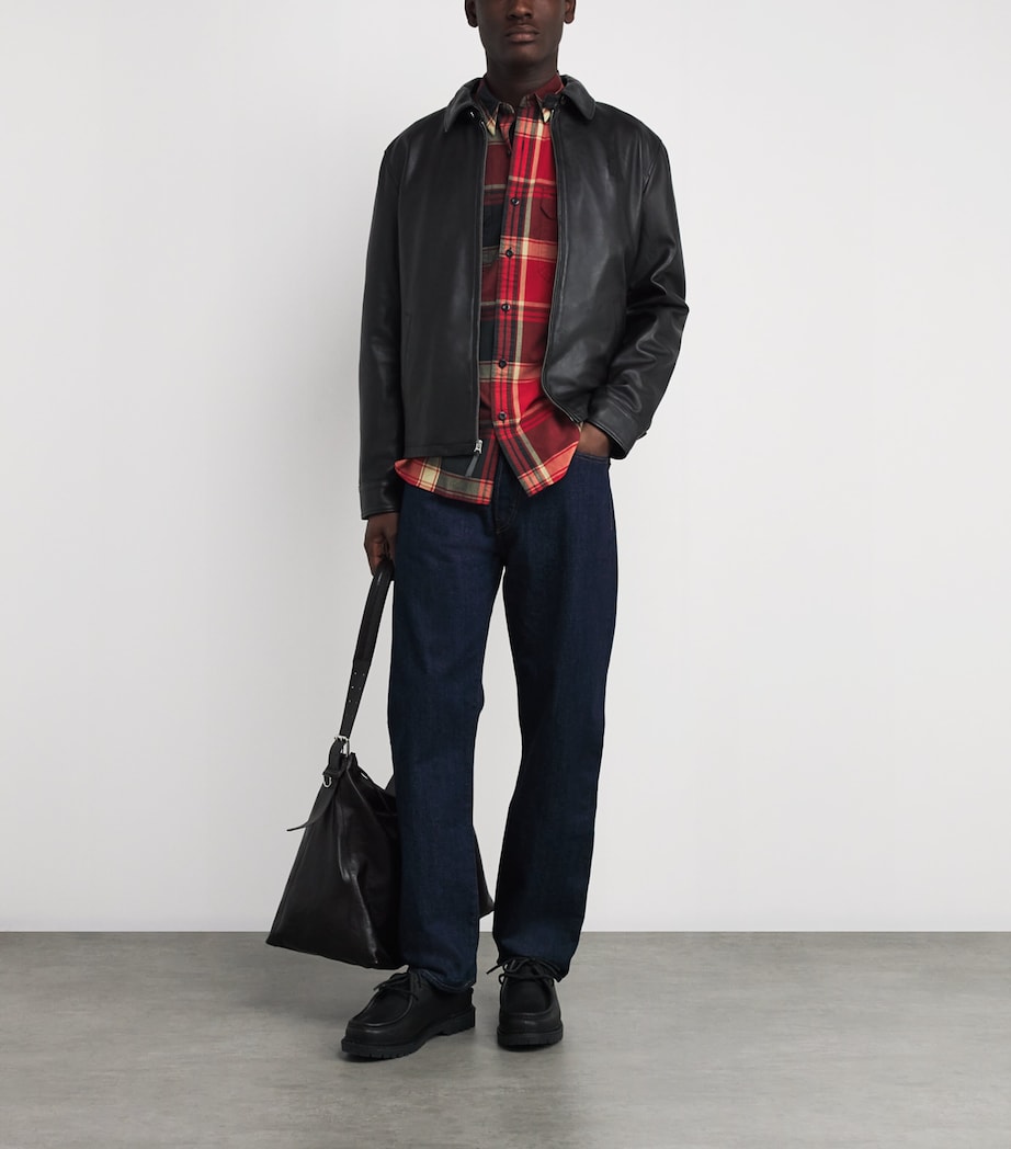 Cotton Brushed Tartan Oxford Workshirt RED Image 2