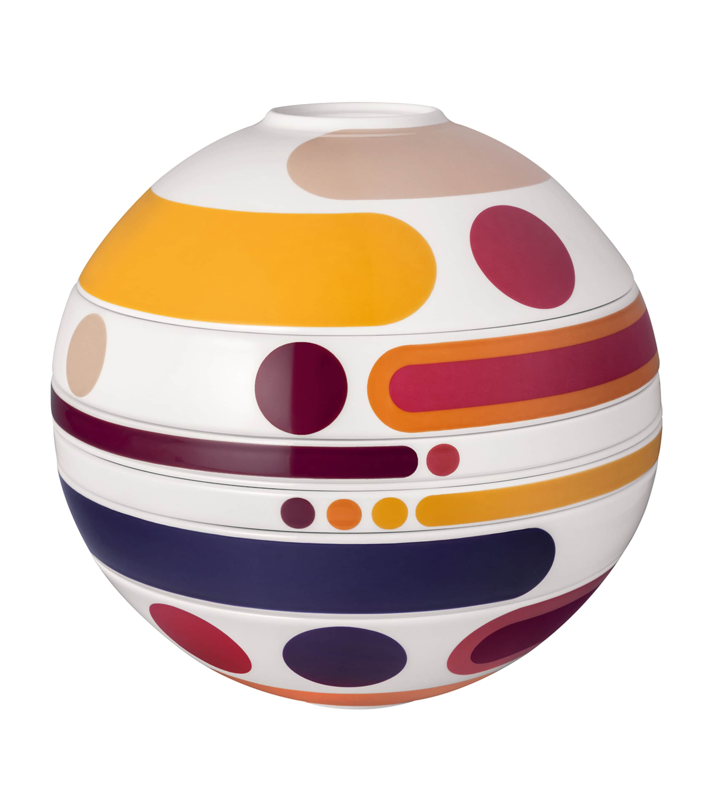 Villeroy & Boch Iconic La Boule Miami Stackable Seven-piece Porcelain Set