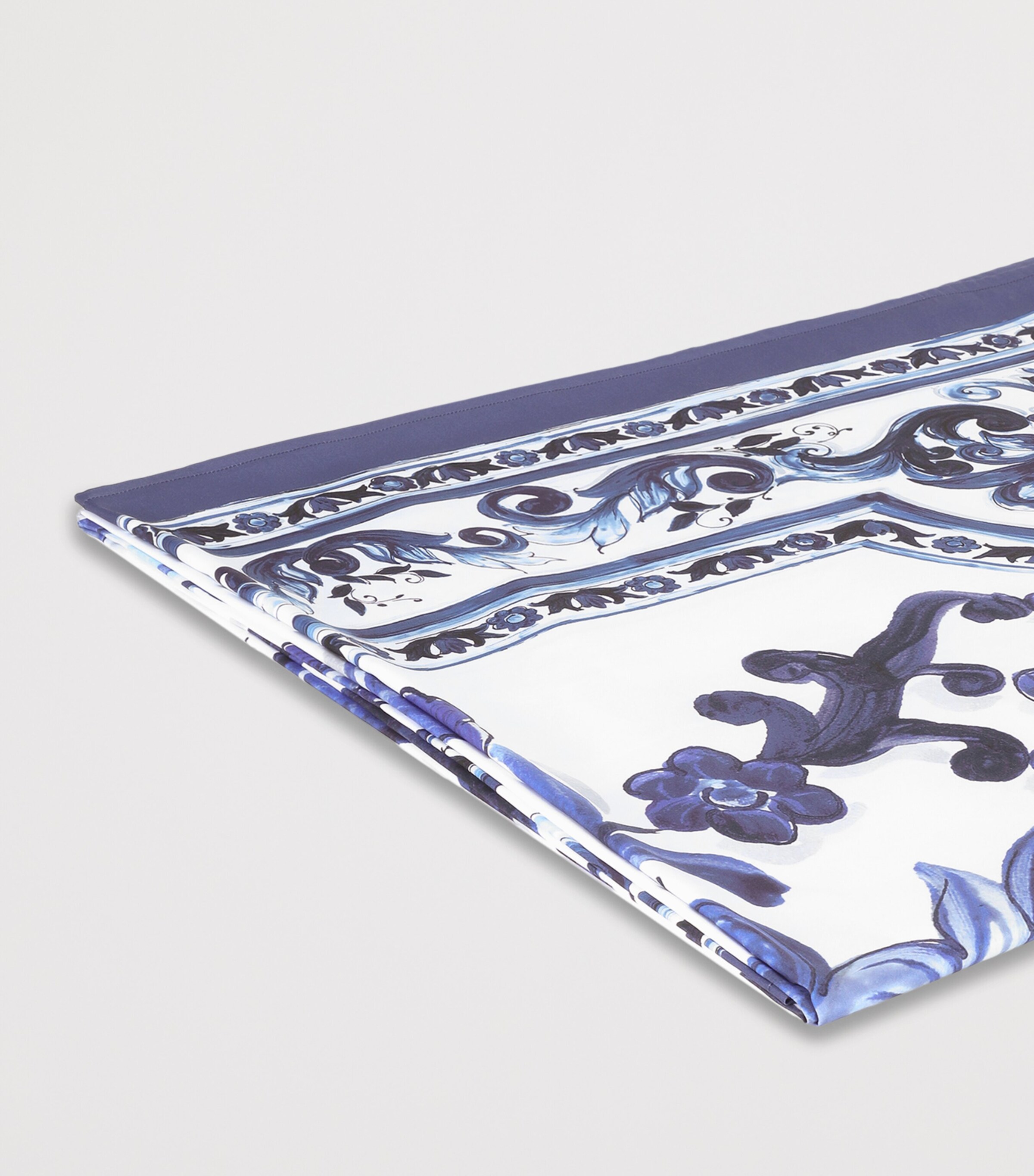 Cotton Majolica King Fitted Sheet (300cm x 300cm) UB011-MAIOLICA BLU M Image 4
