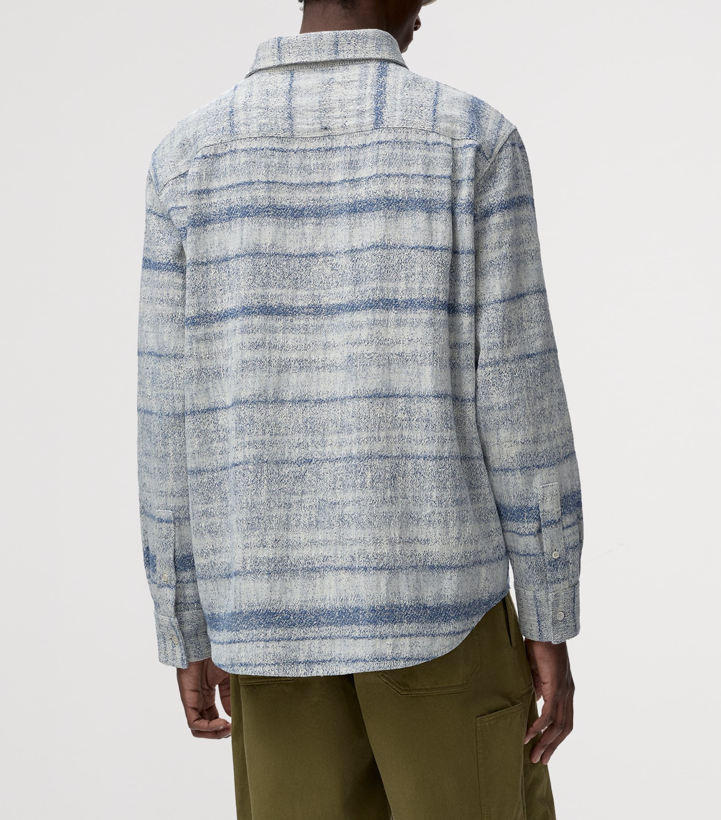 LOEWE Mens x Paula's Ibiza Denim Relaxed Shirt Blue Image 4