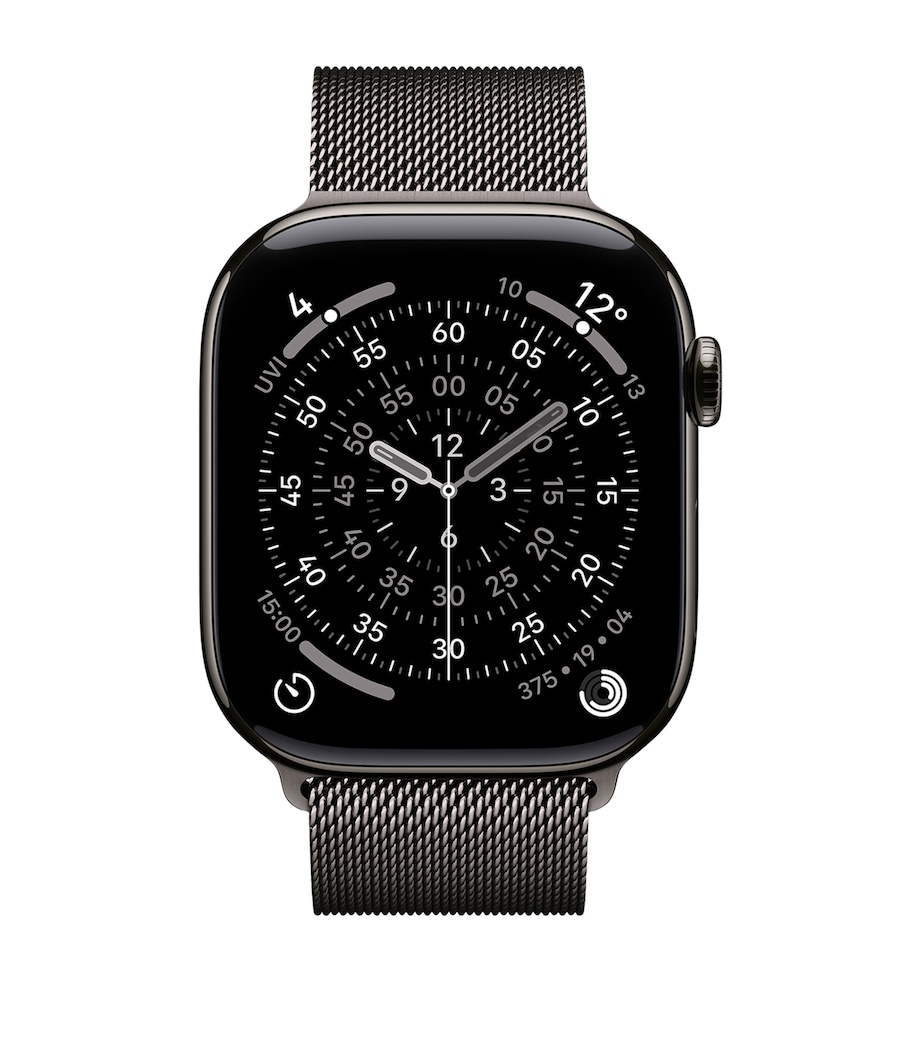 Apple Watch Series 11 - Titanium with Slate Milanese Loop, 46mm, Medium/Large SLATE Image 1