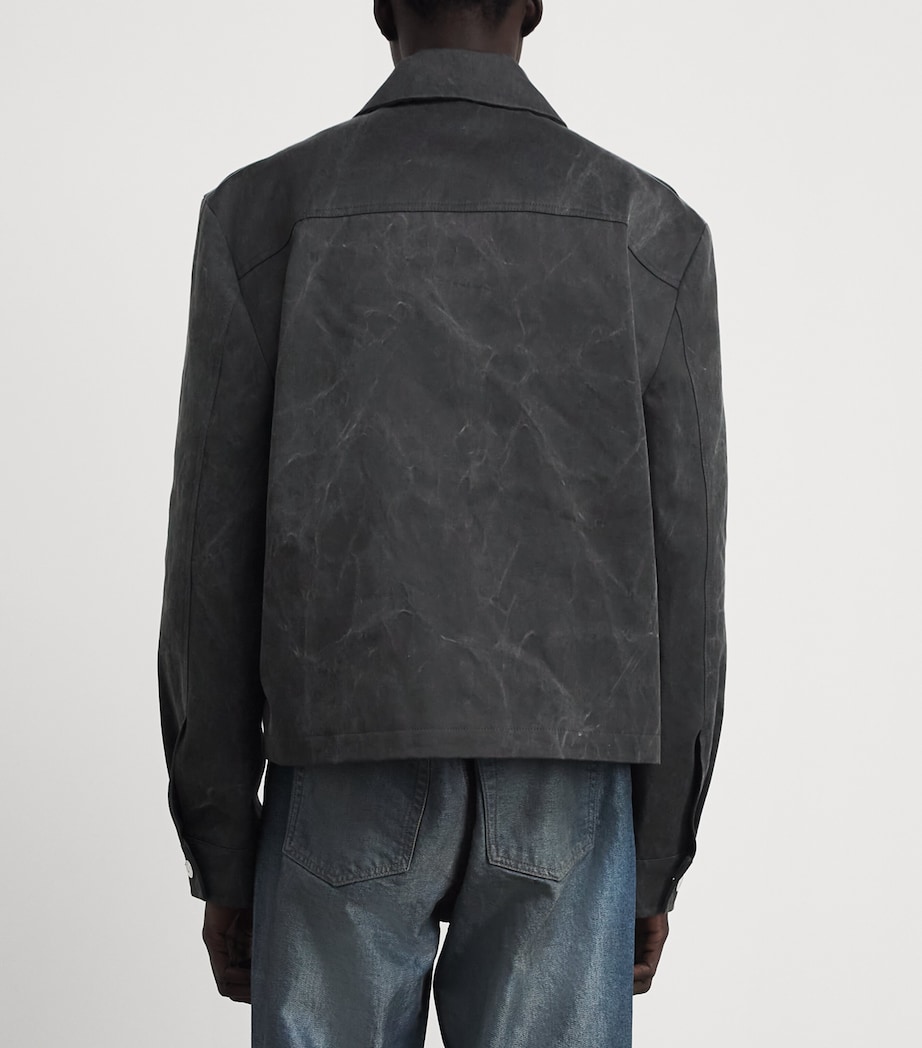 Séfr Mens Cotton Tazio Jacket Marble Charcoal Image 5