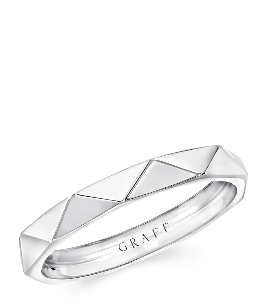 White Gold Laurence Graff Signature Band (3.2mm) WHITE GOLD Image 1