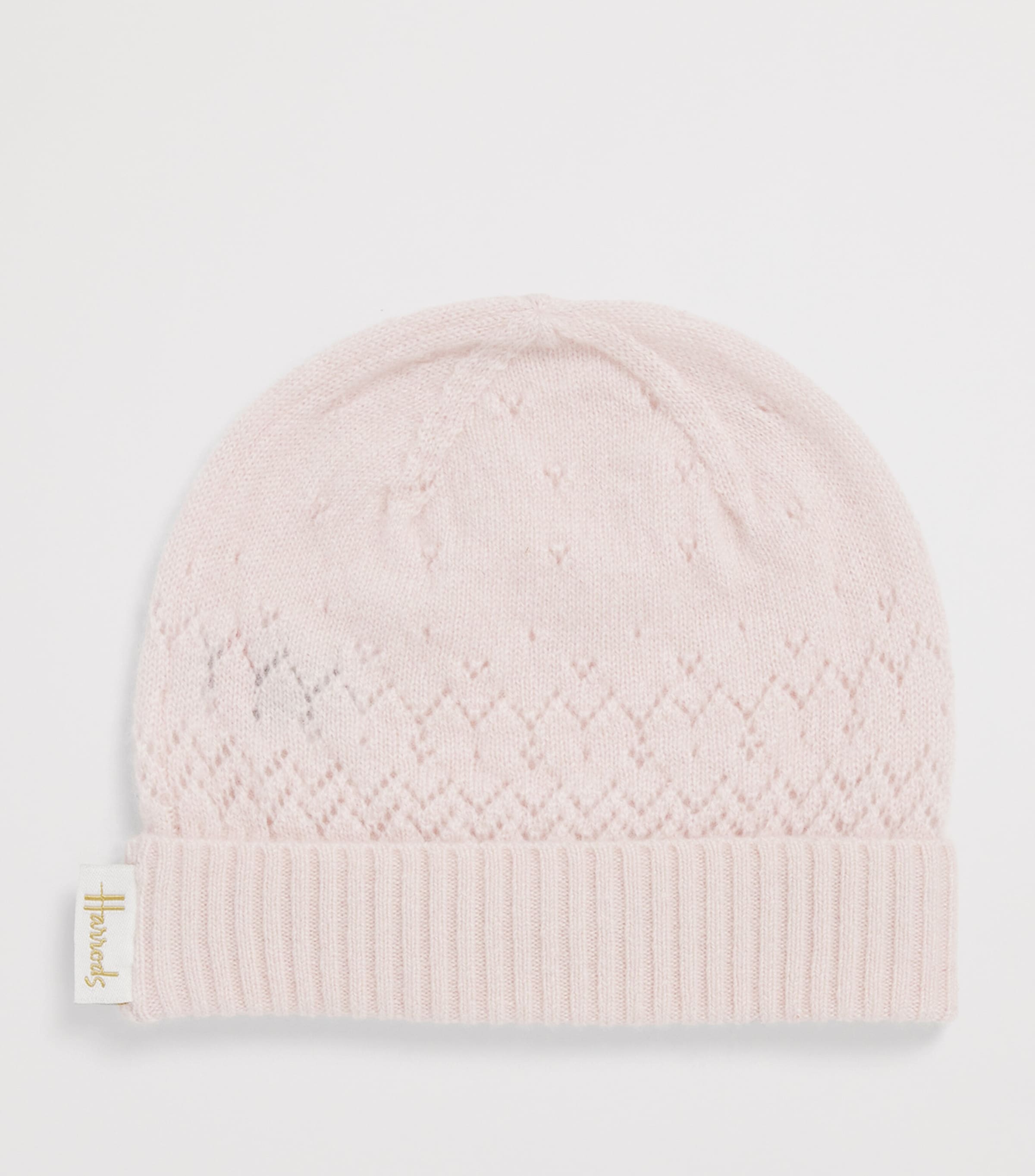 Harrods Cashmere Hat Pink Image 2