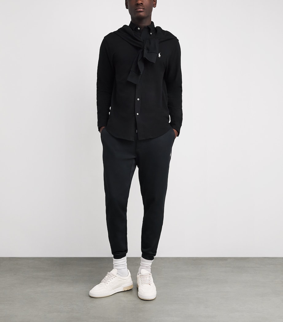 Polo Ralph Lauren Mens Tech Knit Sweatpants Polo Black Image 2
