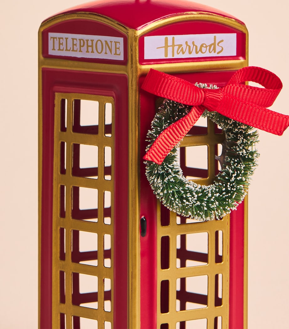Harrods Phone Box Tree Decoration Red Image 2