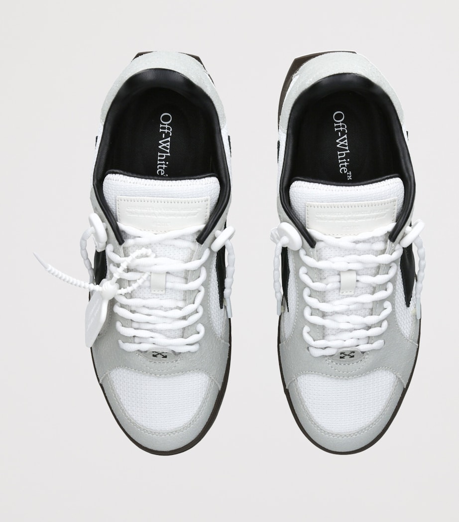 Off-White Leather End of Play Low-Top Sneakers White/blk Image 4