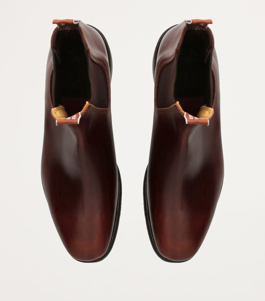 Leather Ankle Boots MID BROWN Image 4
