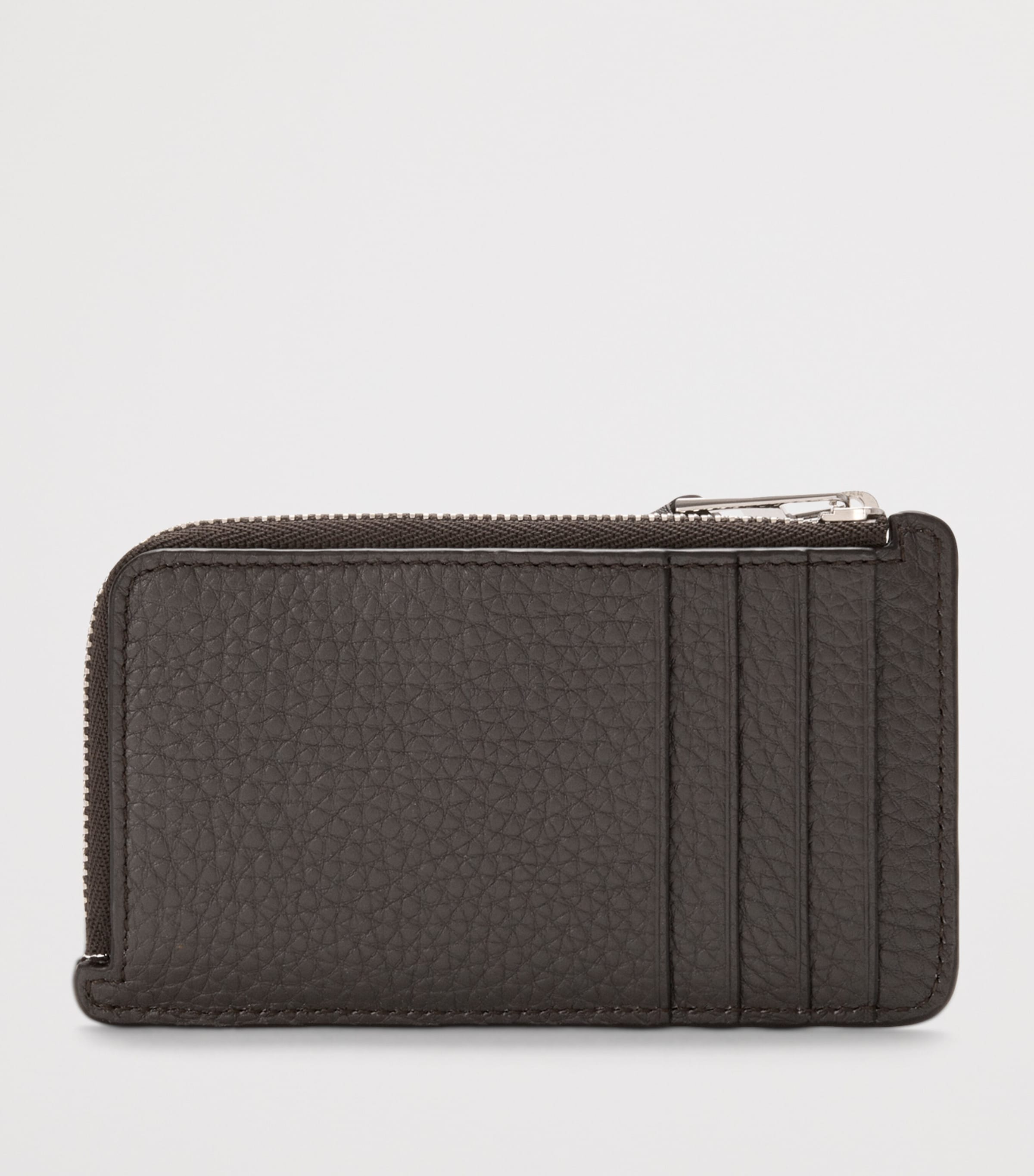 Leather Puzzle Coin Card Holder DARK GREY Image 2