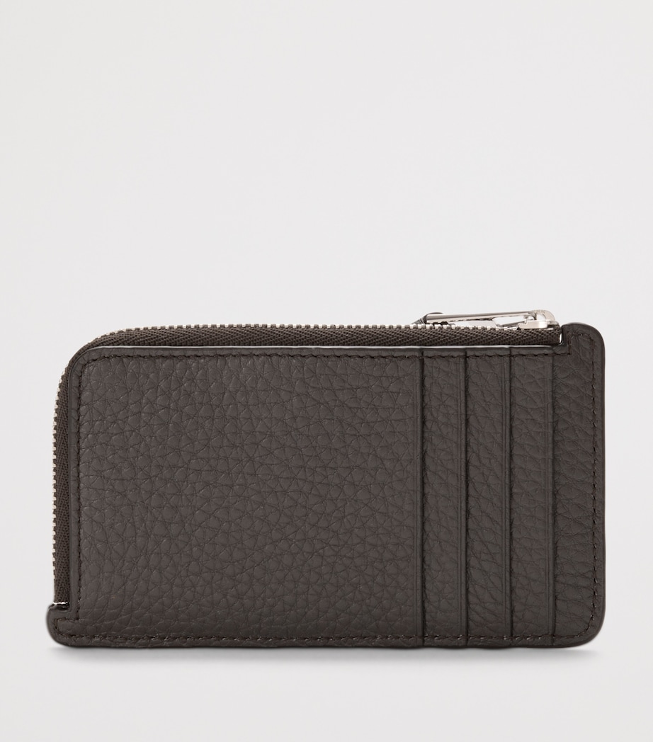 Leather Puzzle Coin Card Holder DARK GREY Image 2