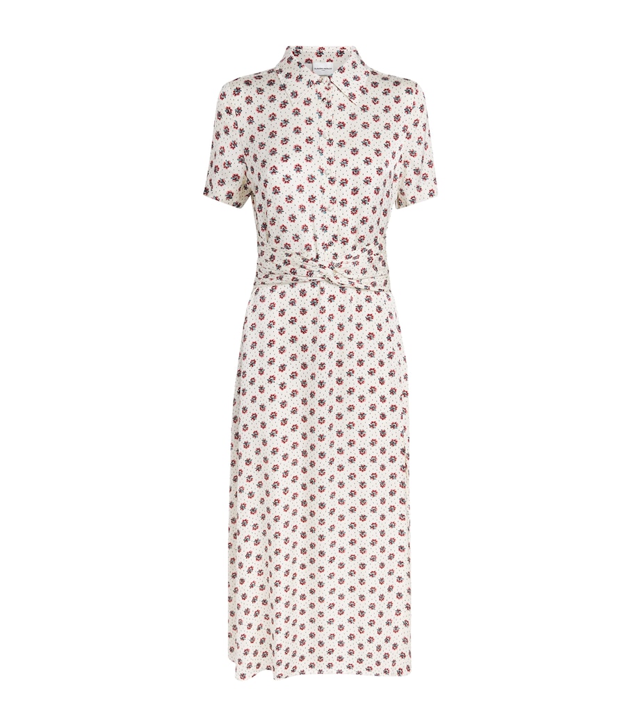 Claudie Pierlot Womens Floral Maxi Shirt Dress Light Print Image 1