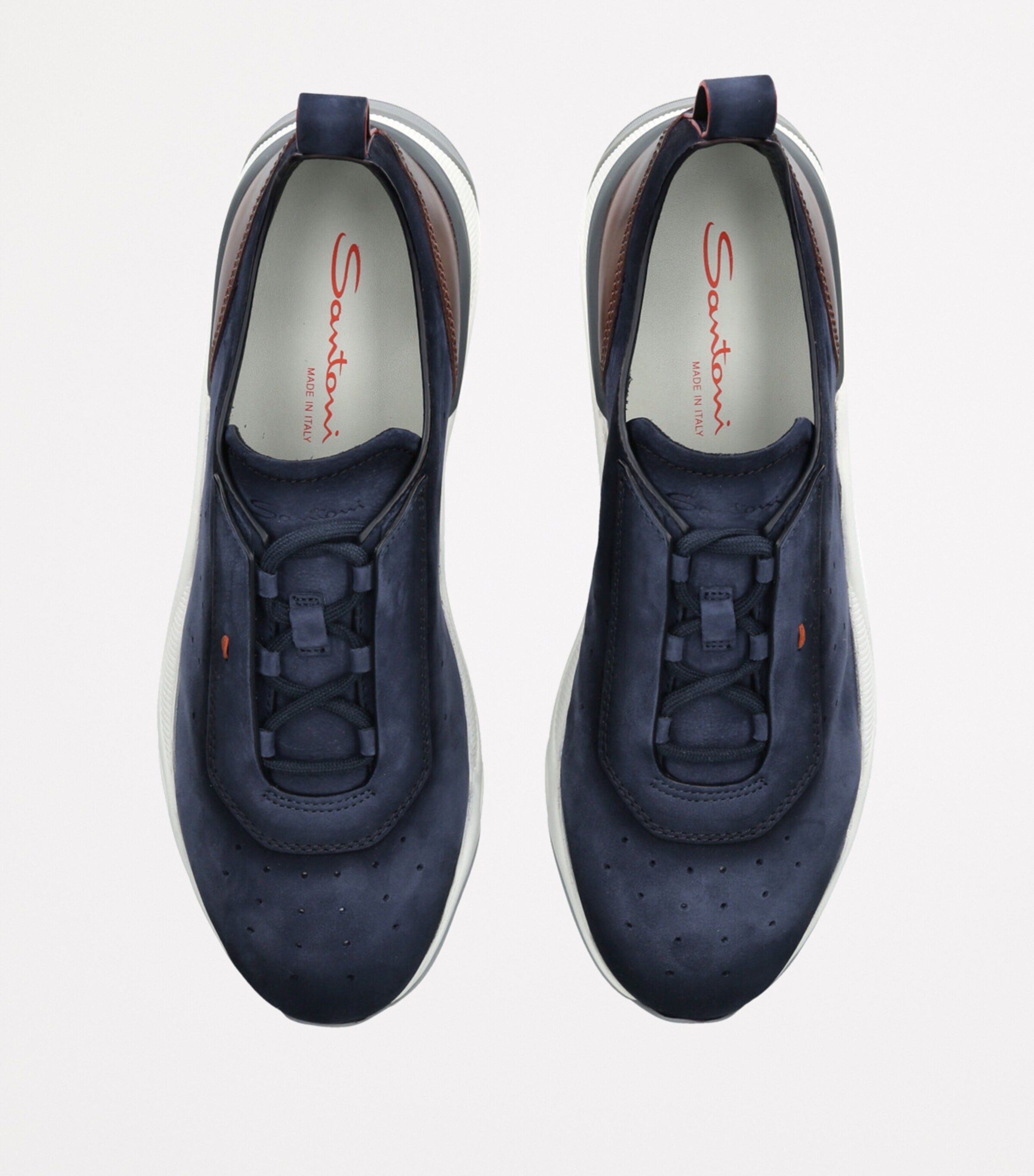 Nubuck Leather Innova Sneakers NAVY Image 4