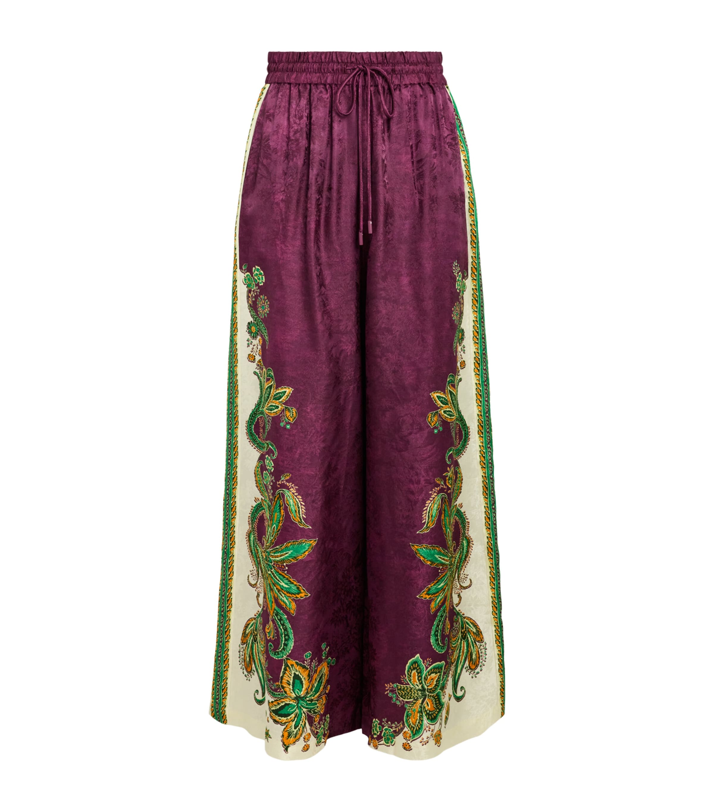 ALEMAIS Silk-Blend Ruthie Trousers