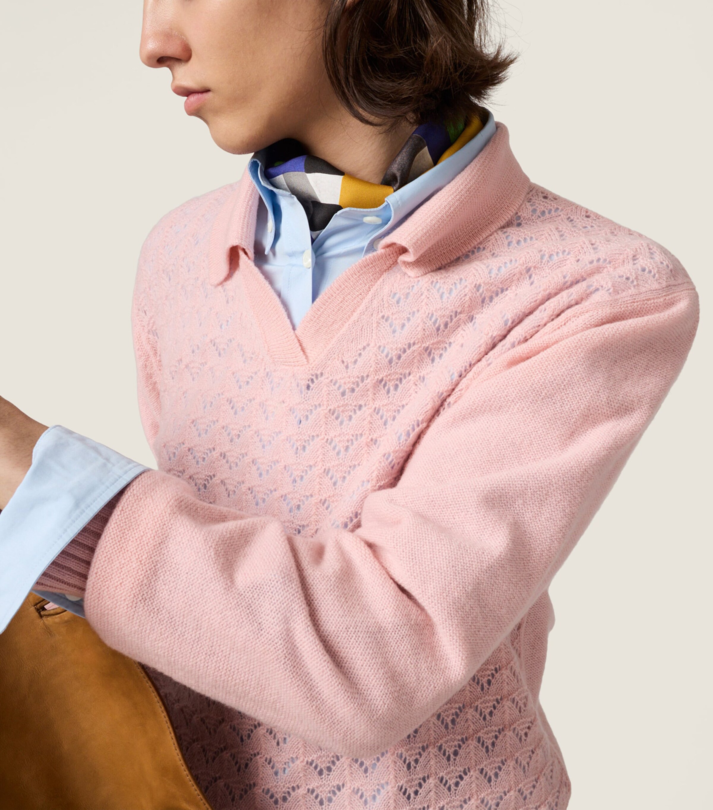 Miu Miu Womens Cashmere Openwork Sweater Image 5