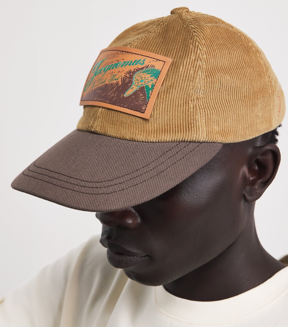 Corduroy Canard Patch Cap MULTI-BROWN-080 Image 2
