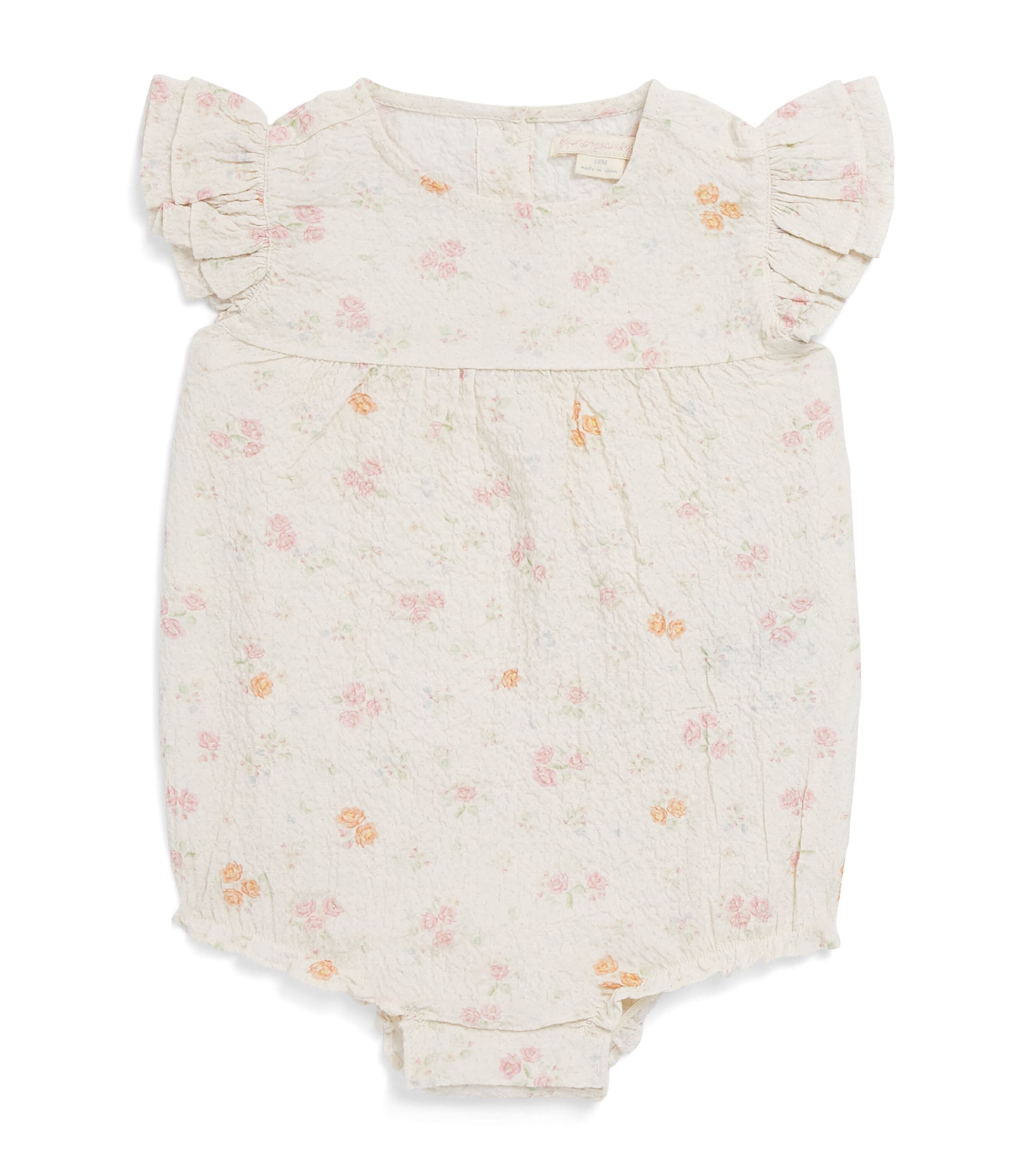 KONGES SLOJD Seersucker Floral Elin Bodysuit (0-36 Months) Image 1