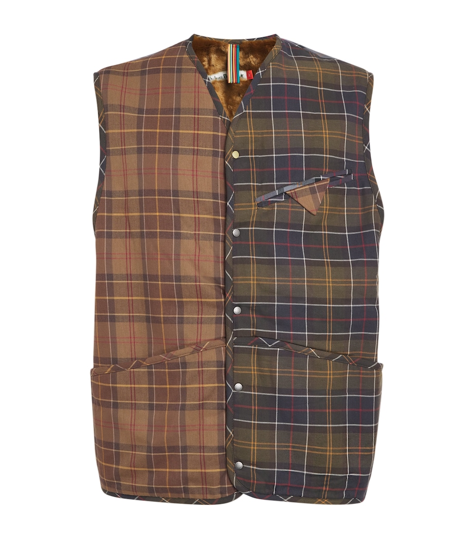 x Paul Smith Cotton Tartan Liner Gilet MIXED TARTAN Image 1