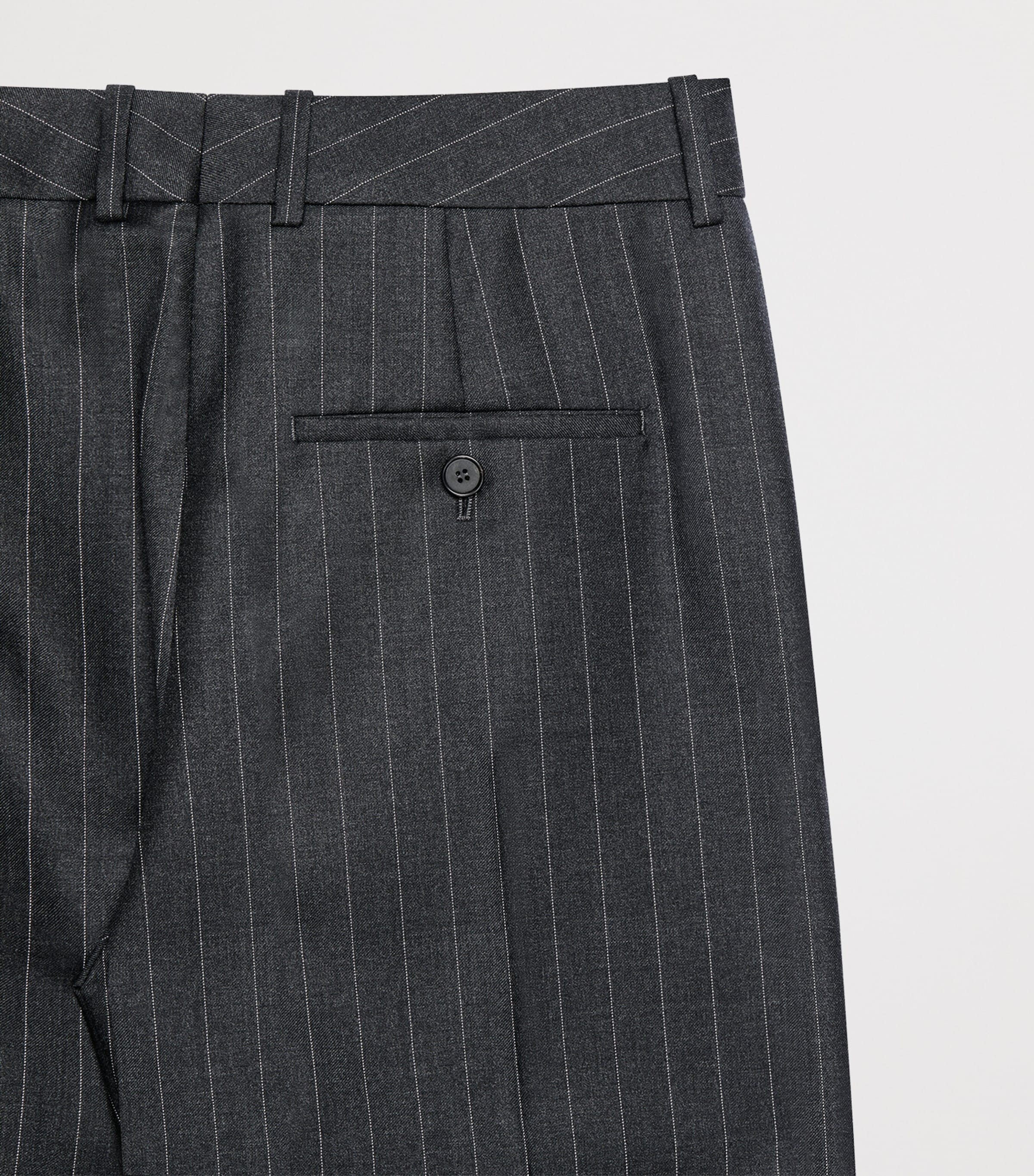 Givenchy Womens Wool Stripe Straight Trousers Image 4
