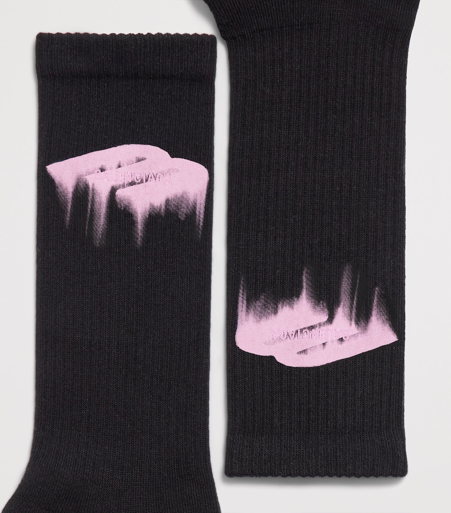 Balenciaga Mens Balenciaga Wet Brush Socks Image 3