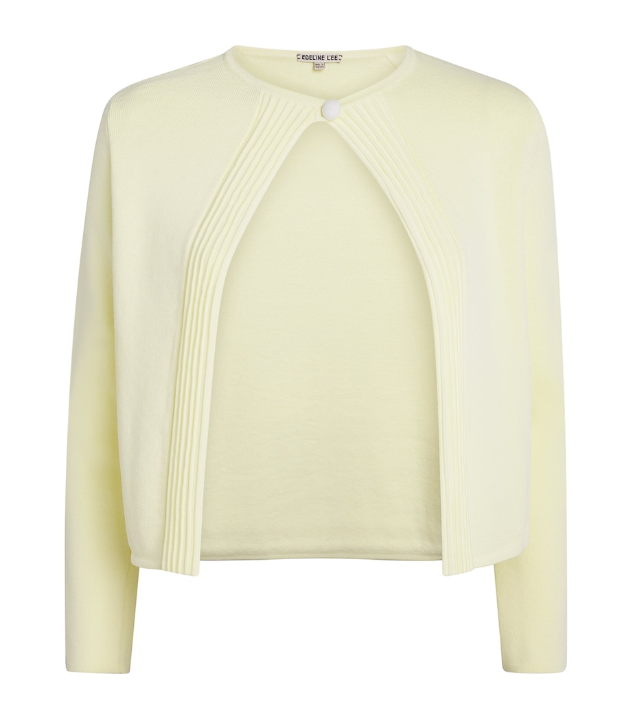 Edeline Lee Womens Knitted Open Cardigan Lem/lemon Image 1