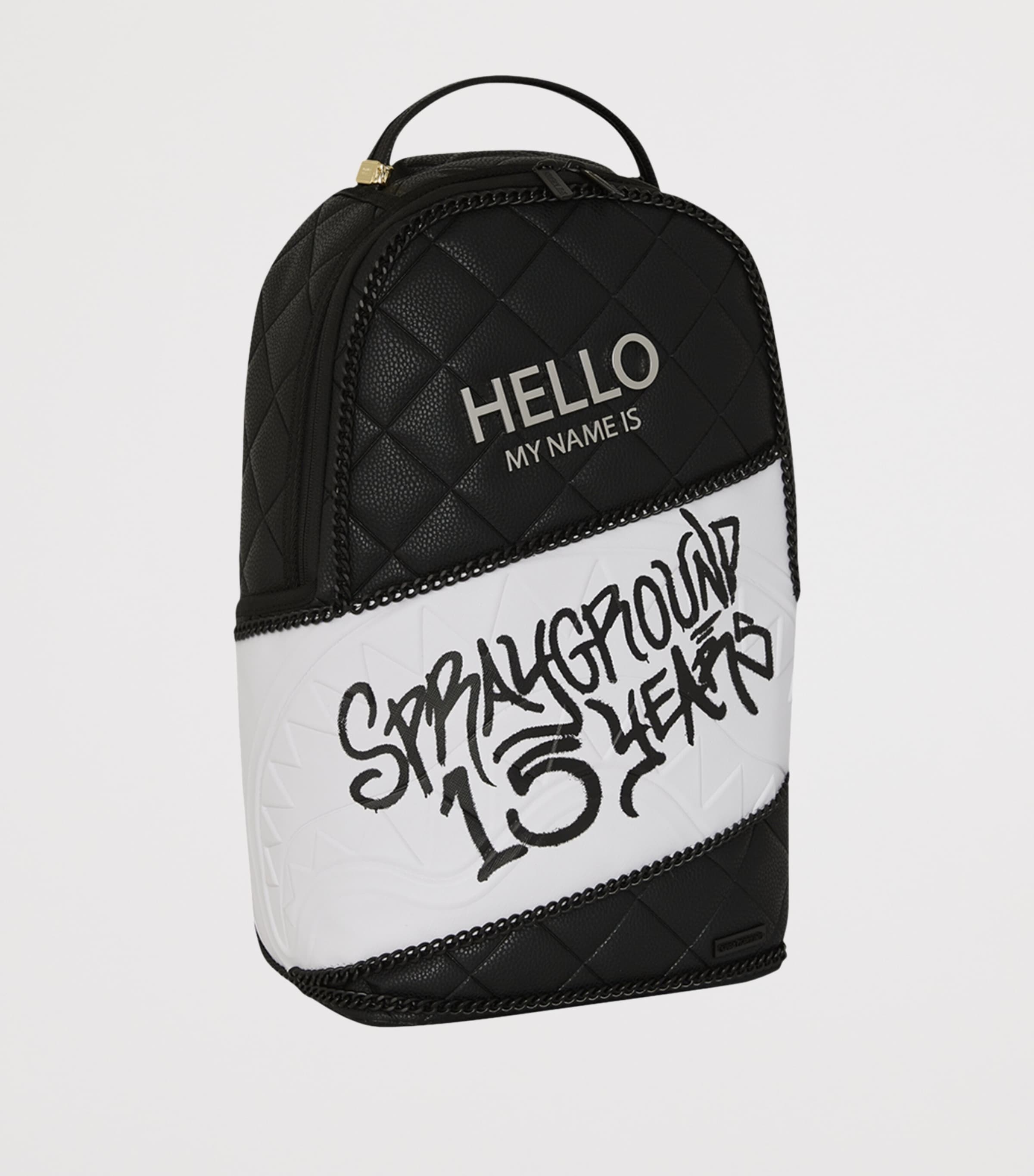 Hello My Name Is Anniversary Backpack BLACK Image 2