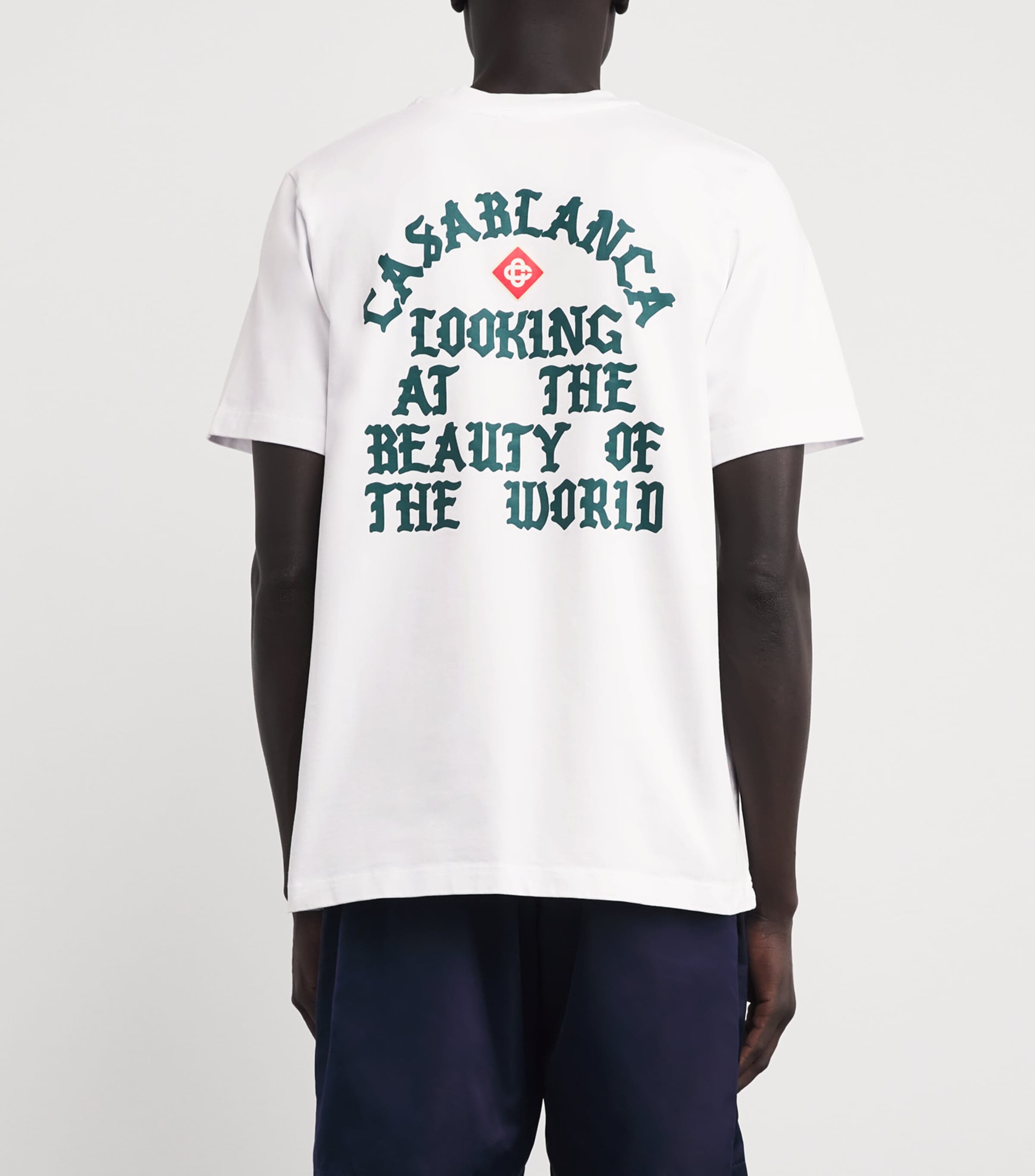 Casablanca Beauty Of The World Logo T-Shirt | Harrods UK