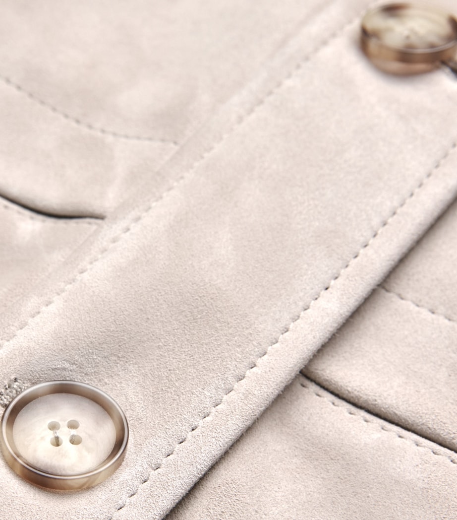 Vince Mens Suede Chore Jacket Image 6