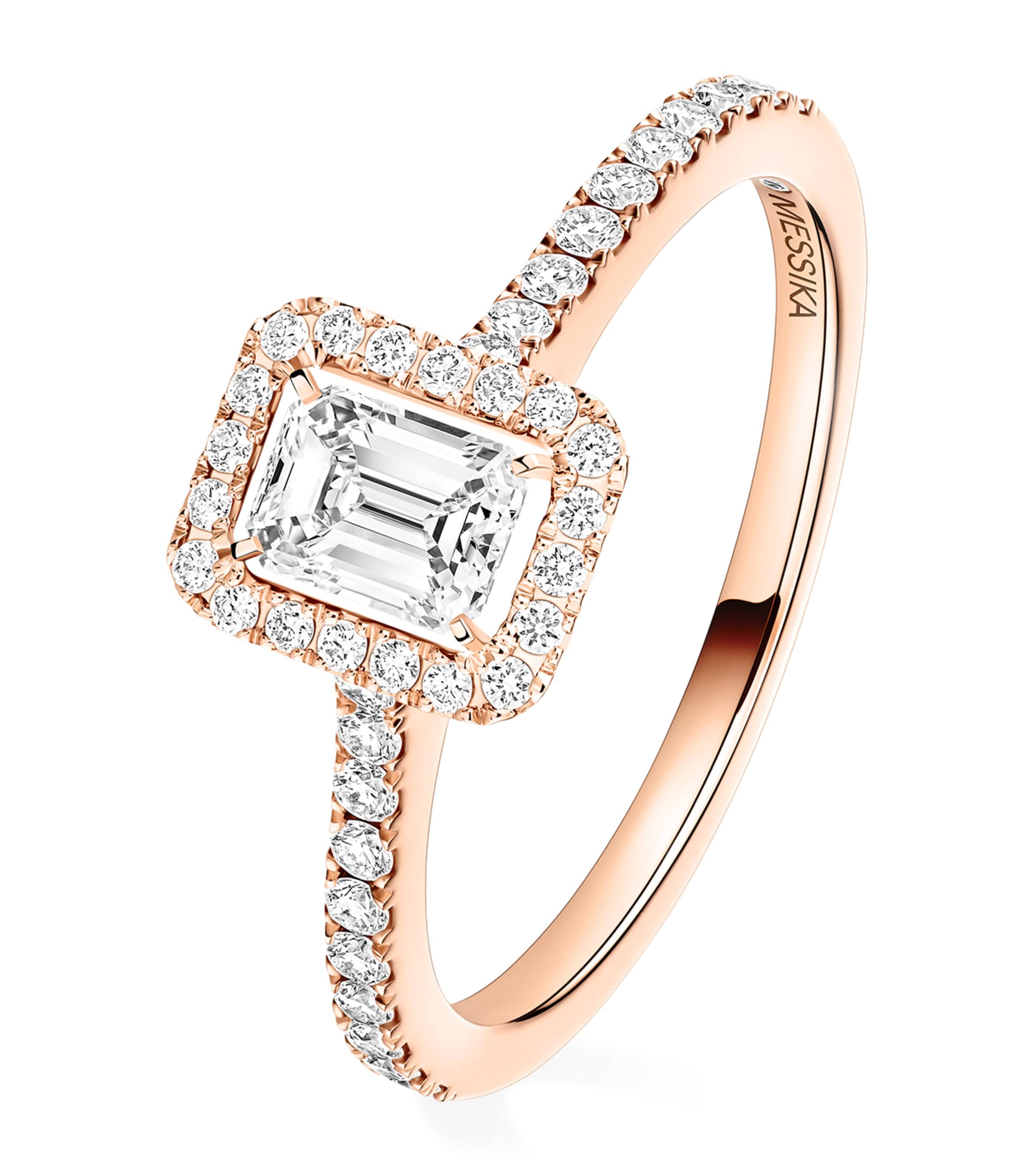 Messika Joy Pink Gold and Diamond Ring Pink Gold Image 1
