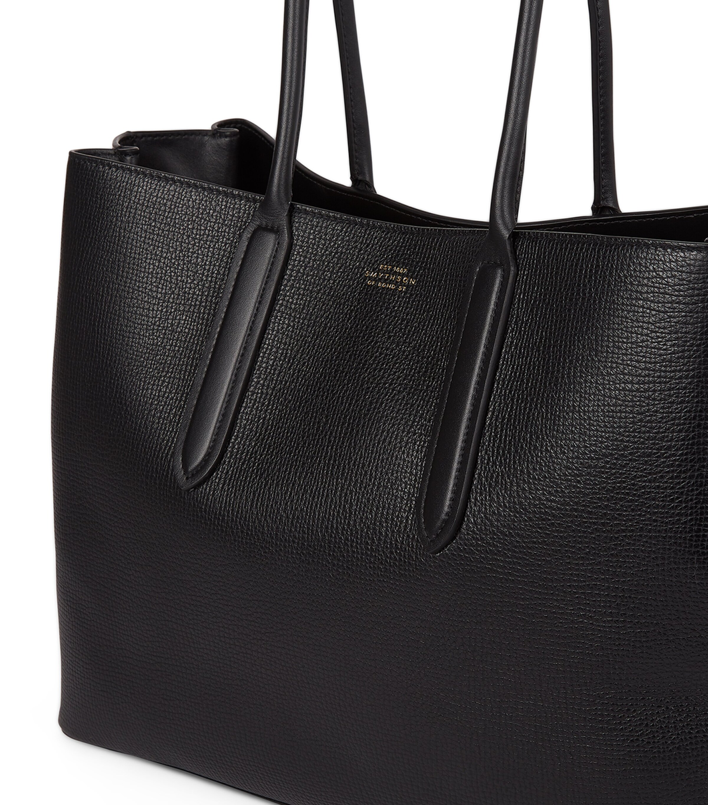 Ludlow Leather Zip Day Tote Bag BLACK Image 4