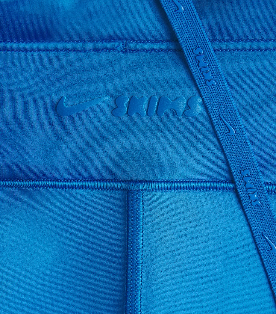 NikeSKIMS Womens NikeSKIMS Drawstring 2" Shorts Cobalt Image 2