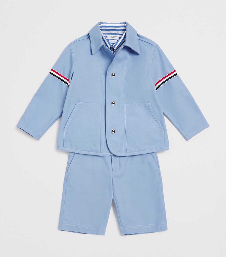 Cotton Canvas Jacket (2-12 Years) LIGHT BLUE Image 3
