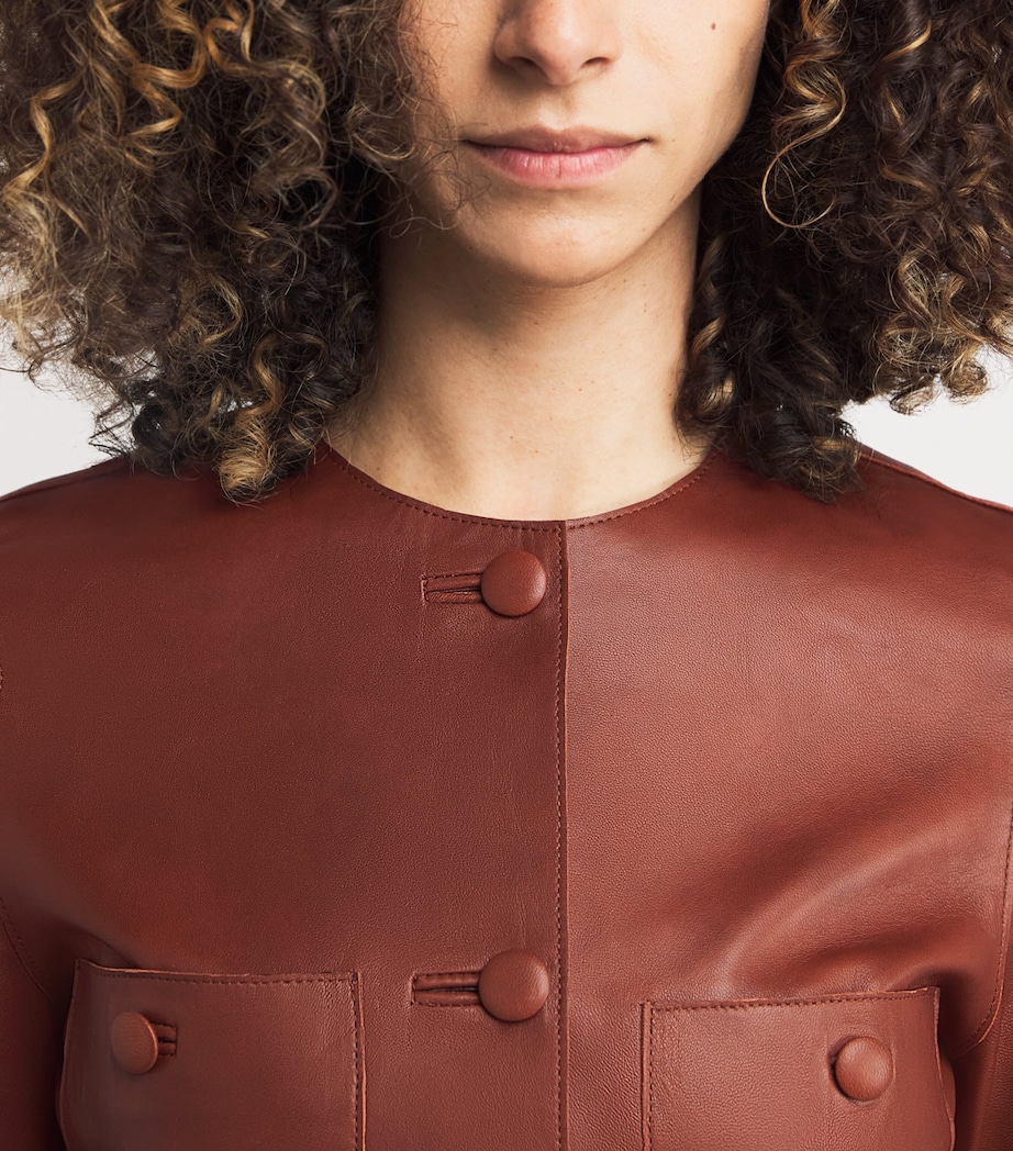 Rani Leather Jacket WHISKEY Image 6