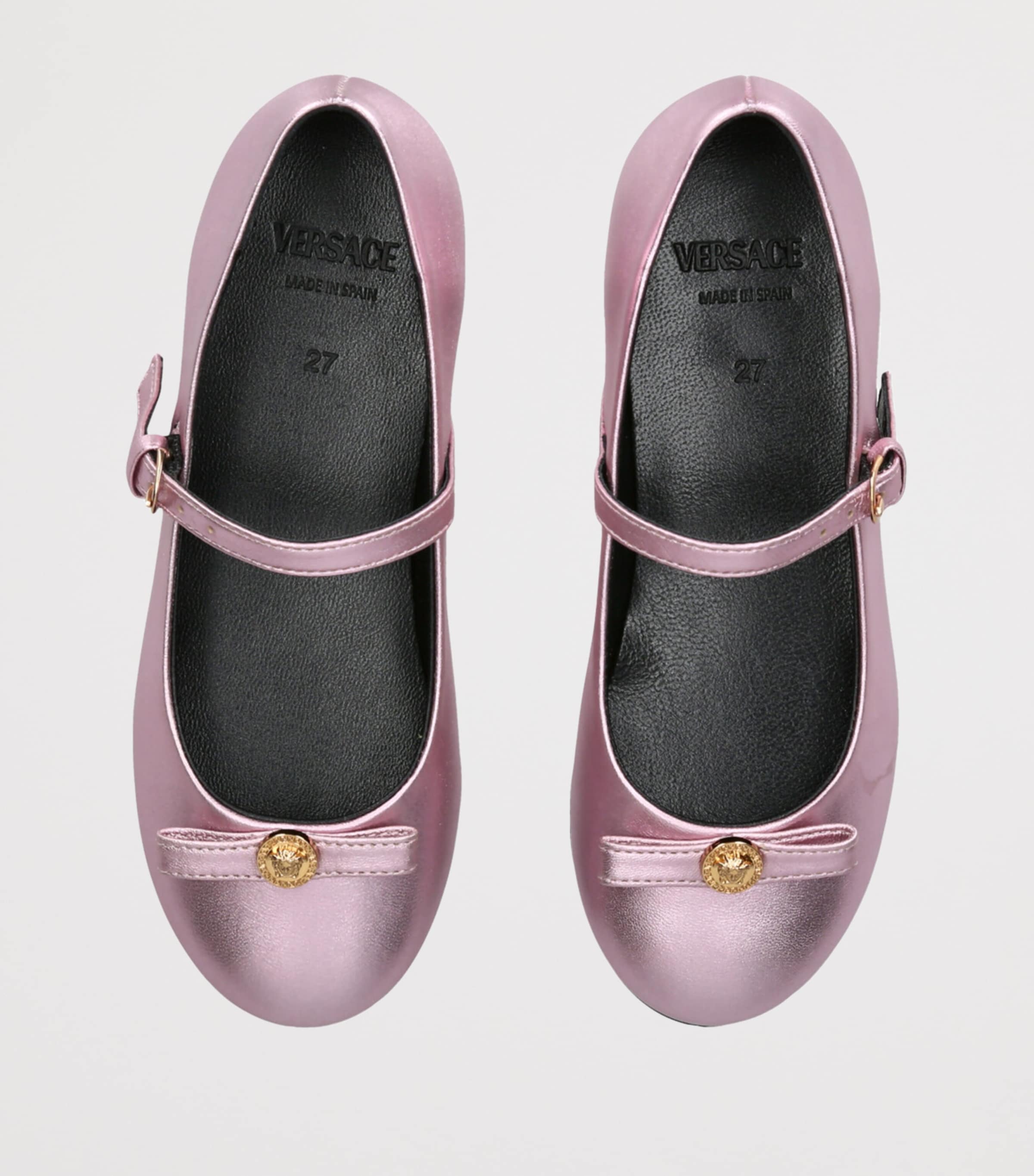 Leather Ballet Flats PINK Image 4