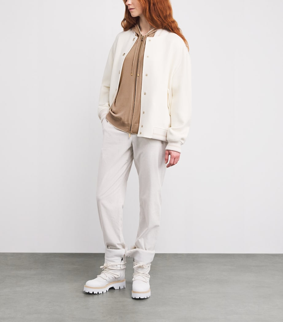 Wool Zip Hoodie CAMMELLO, SABBIA Image 2