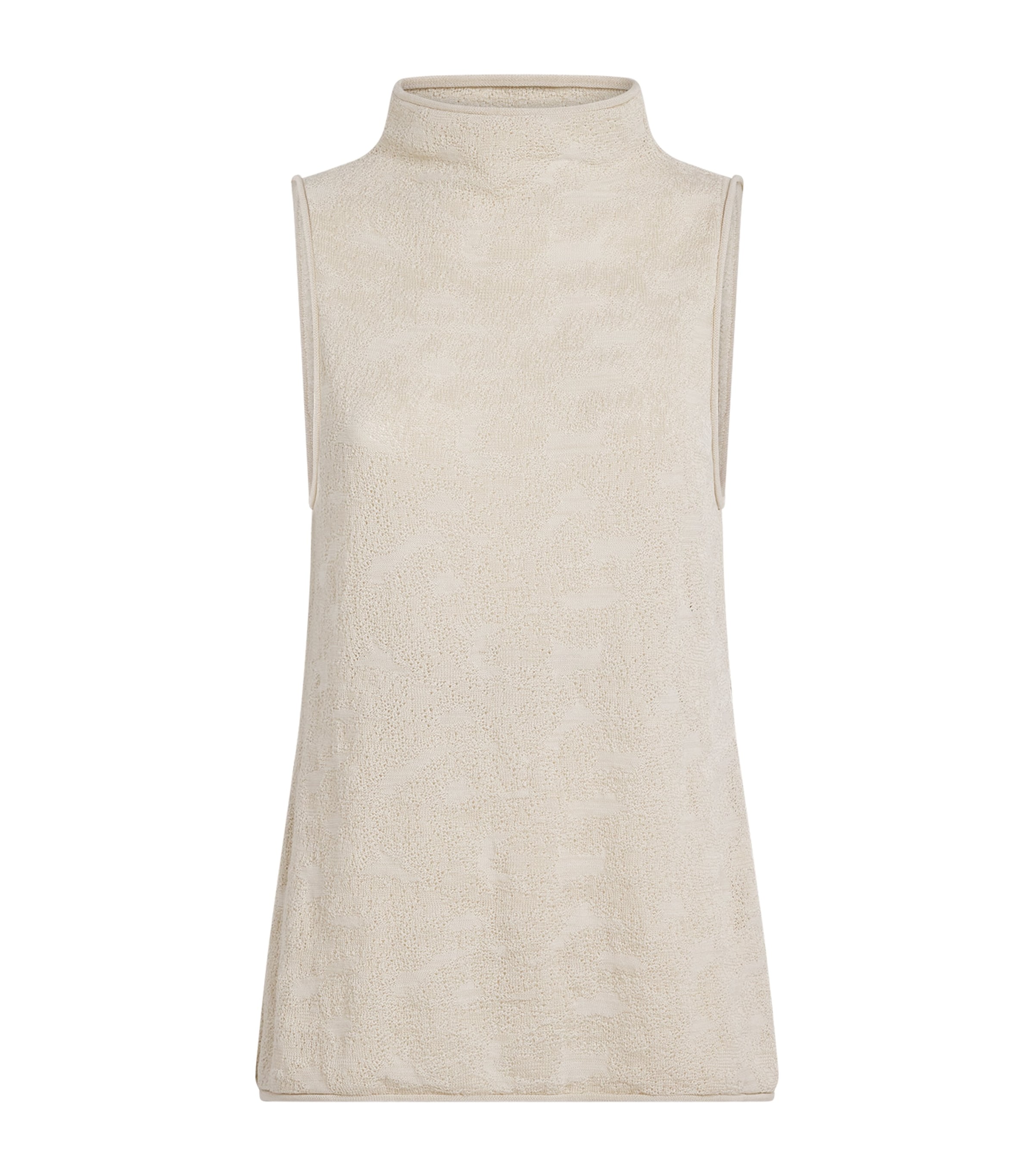 Lauren Manoogian Womens Pima Cotton Terra Shell Top Parchment Marl Image 1