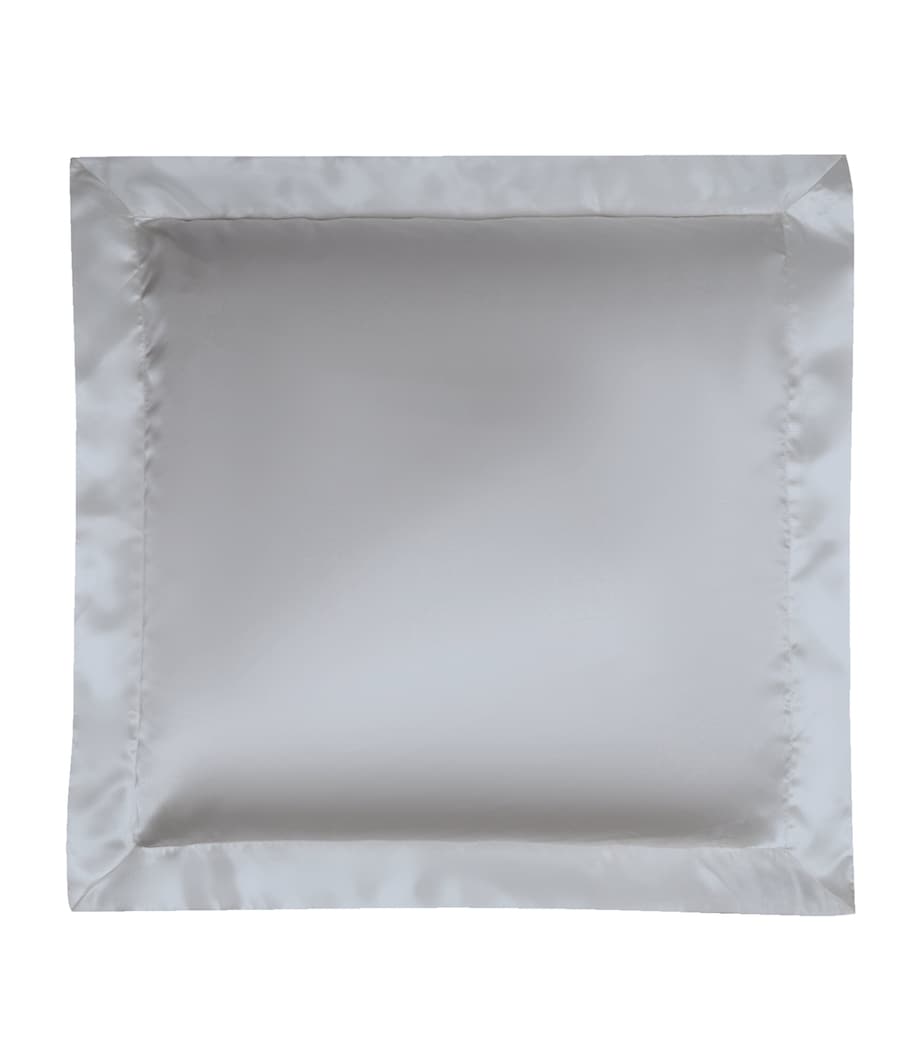 Silk Windsor Square Cushion (40cm x 40cm) SILVER GREY Image 1