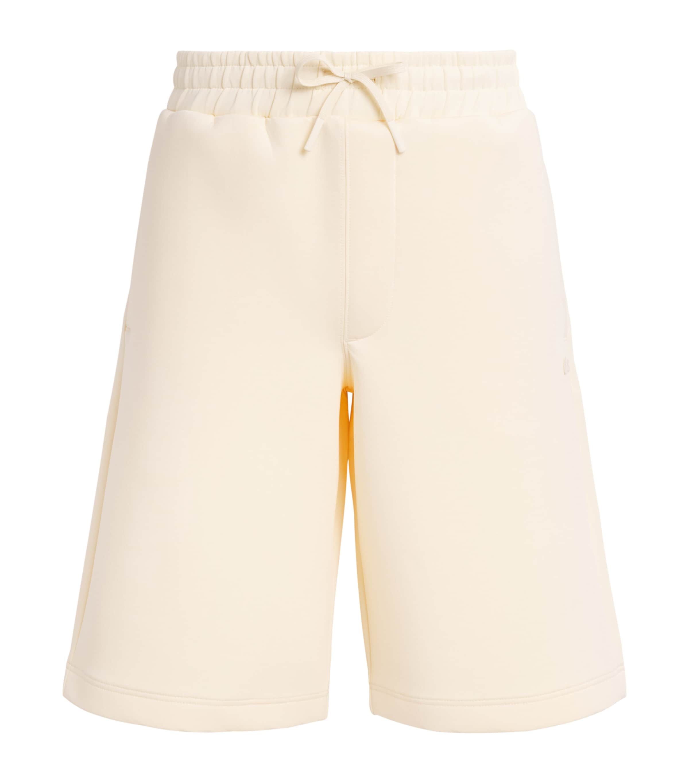 Lacoste Mens Jersey Wide-Leg Sweatshorts Beige Image 1
